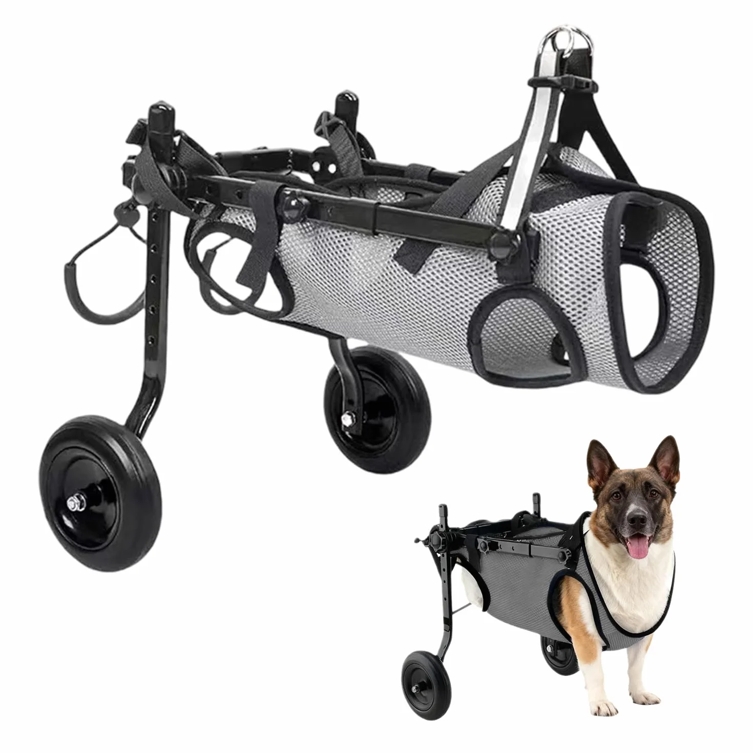 Petit fauteuil roulant pour chien pattes arrières taille S