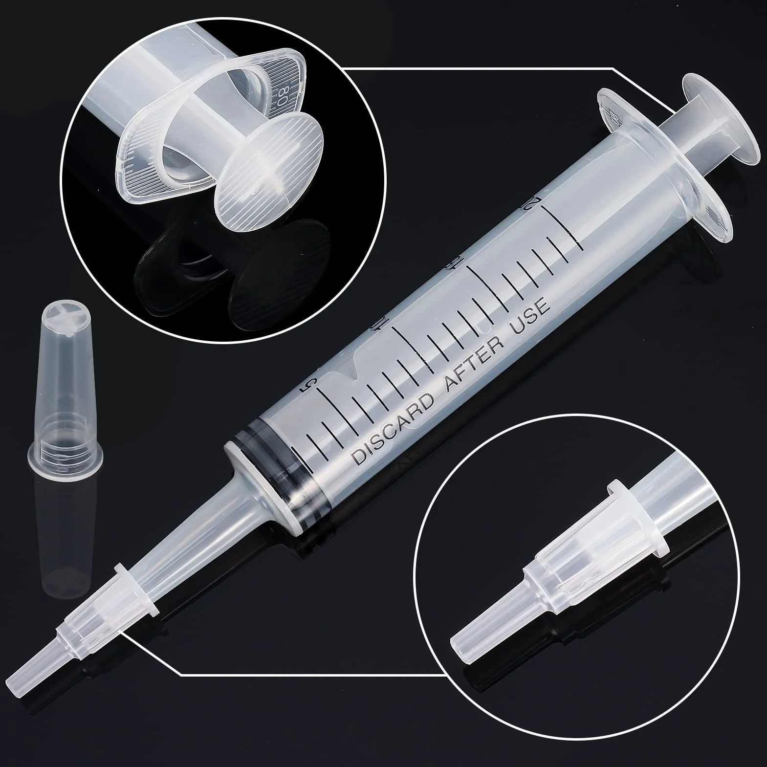 Seringue Alimentaire 20ml Plastique pour Oiseaux Alimentation Animale Mesure Liquide