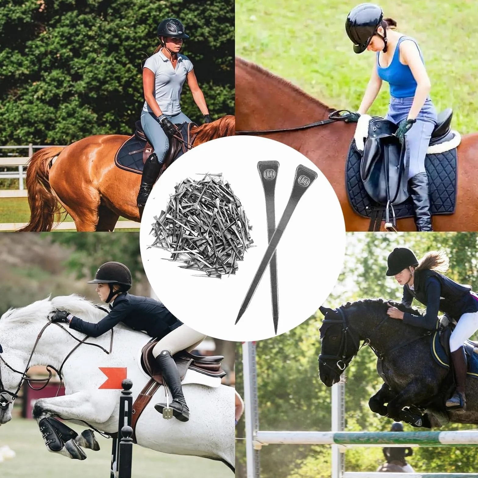 Clous en Fer À Cheval en Acier de Haute Qualité, Accessoires Résistants à l'Usure