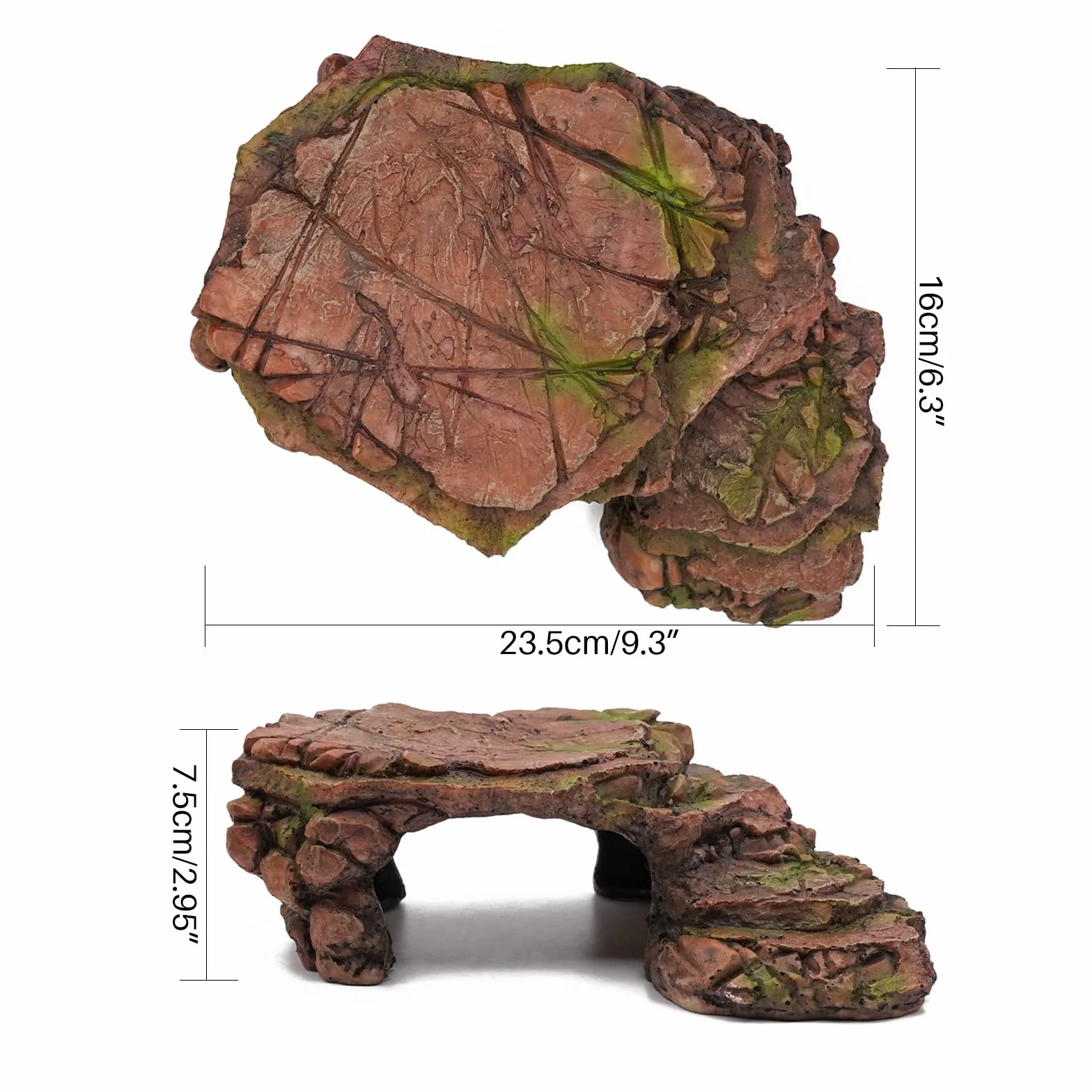 Abri Pour Tortue Caverne Reptiles Gecko Plateforme Rampes Accessoire Tortue Terrestre