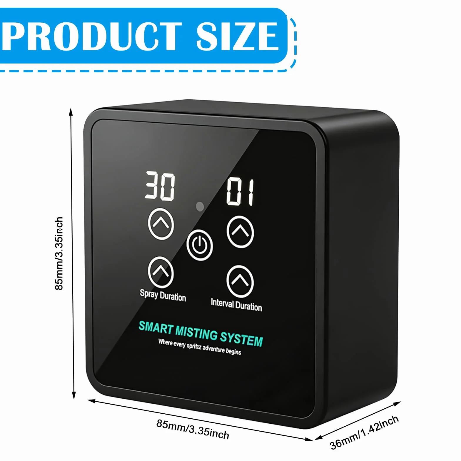 Système de Brumisation Intelligent pour Reptiles, Brumisateur Terrarium Automatique avec Minuterie, Double Buses Réglables 360°