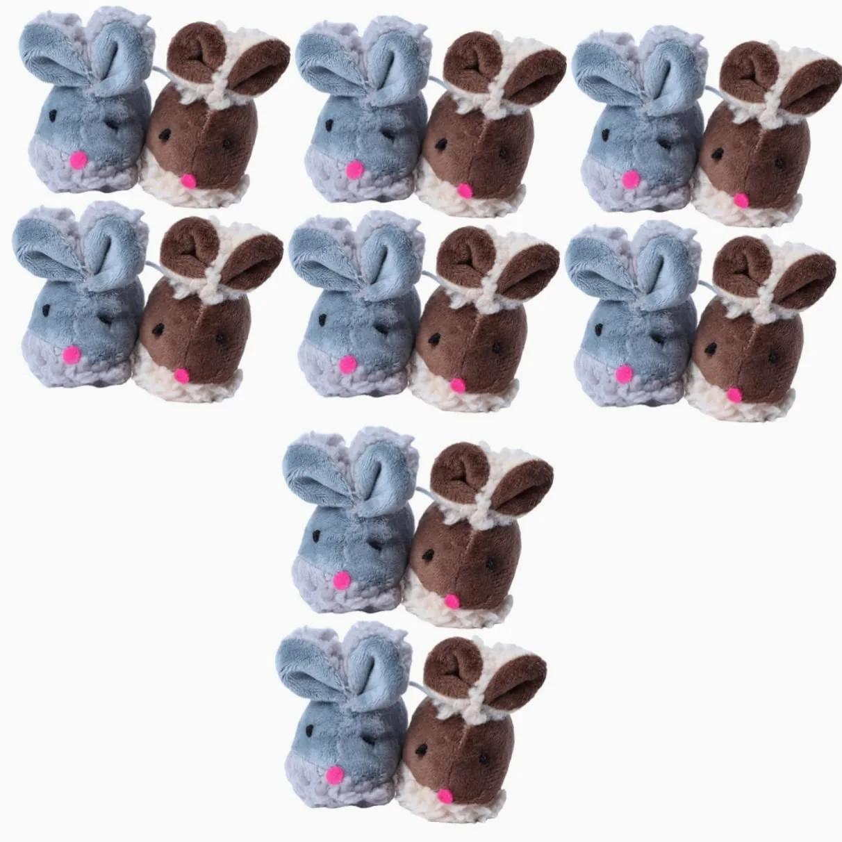 POPETPOP 16pièces Jouets pour Chats Forme De Souris Jouets Interactifs pour Chats Intérieur Stimule Instinct De Chasse Favorise Exercice Animaux De Compagnie