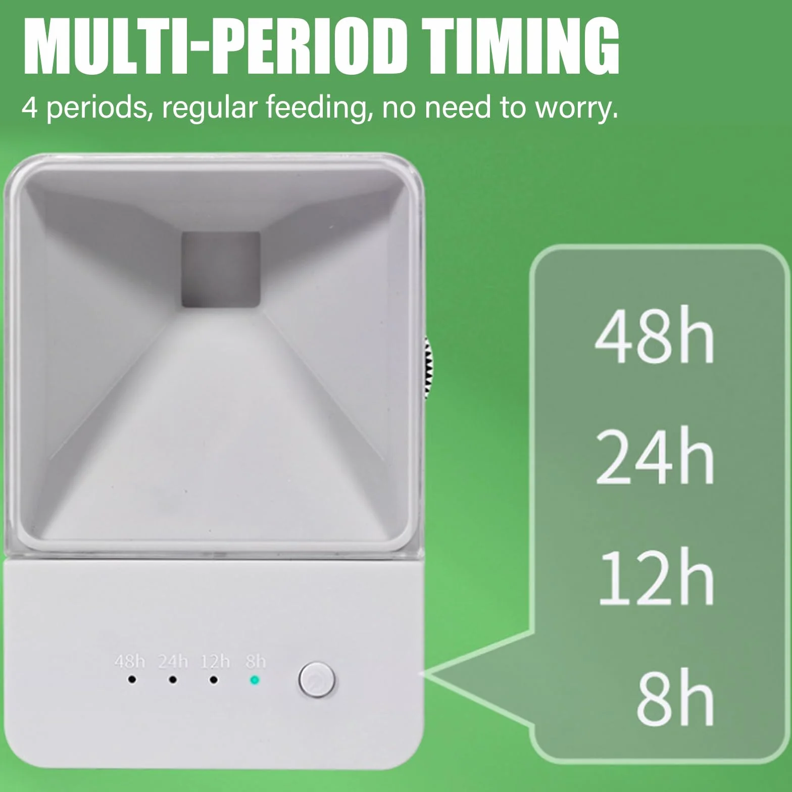 Distributeur automatique de nourriture pour aquarium 150 ml 4 modes de mesure du temps pour poissons et poissons rouges avec réservoir