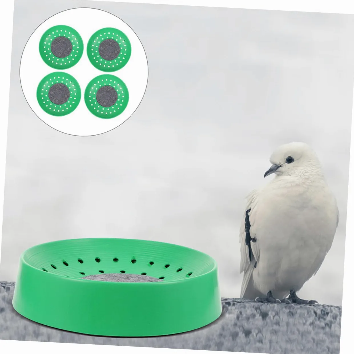 WOONEKY Lot de 10 Nids de Pigeons en Plastique Solide Nids D'œufs pour Reproduction Taille Adaptée Confortable pour Élevage Domestique et Animalerie