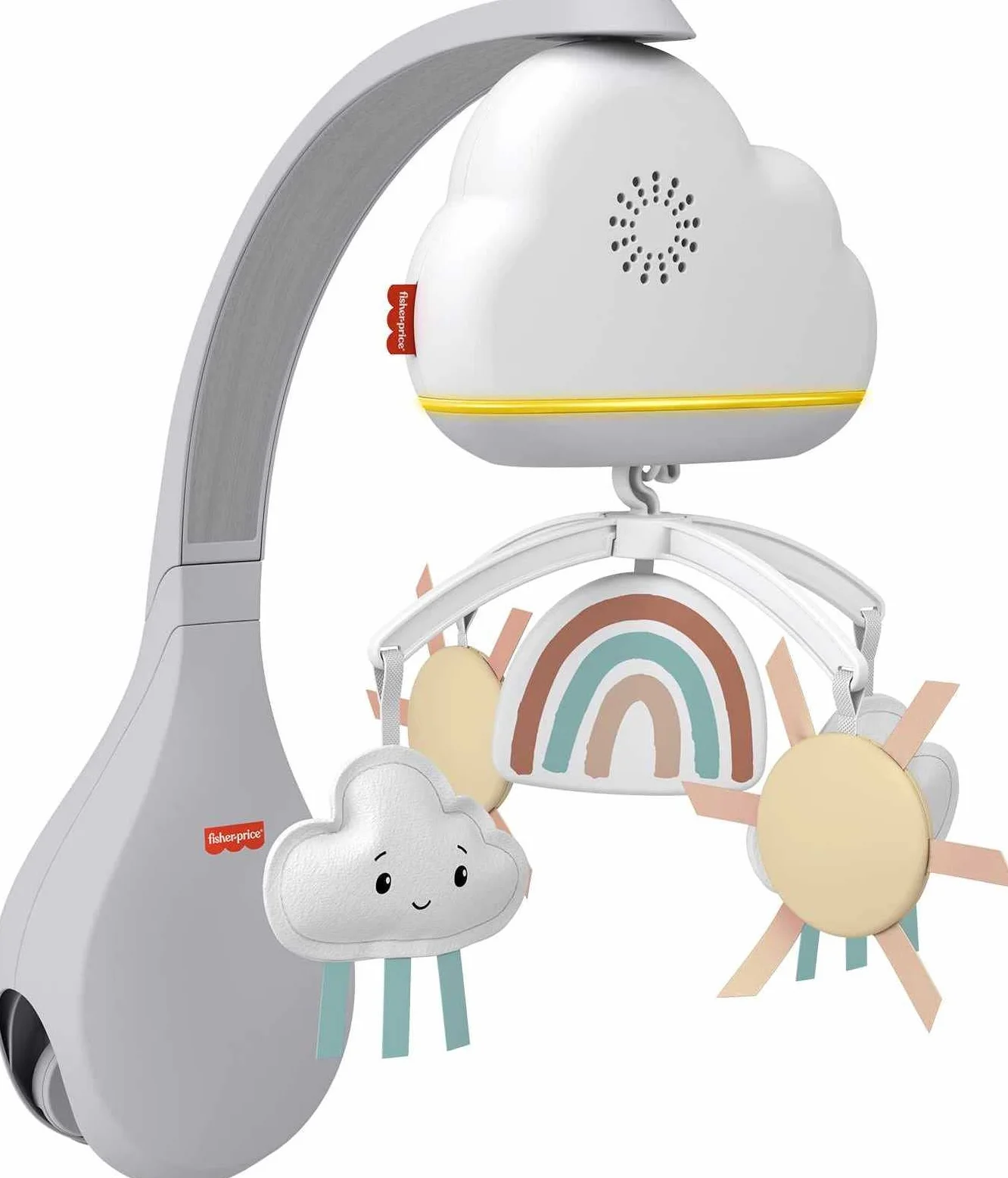 Fisher-Price Mobile Arc-en-Ciel 2 en 1 Veilleuse Musicale avec Mélodies et Sons Apaisants