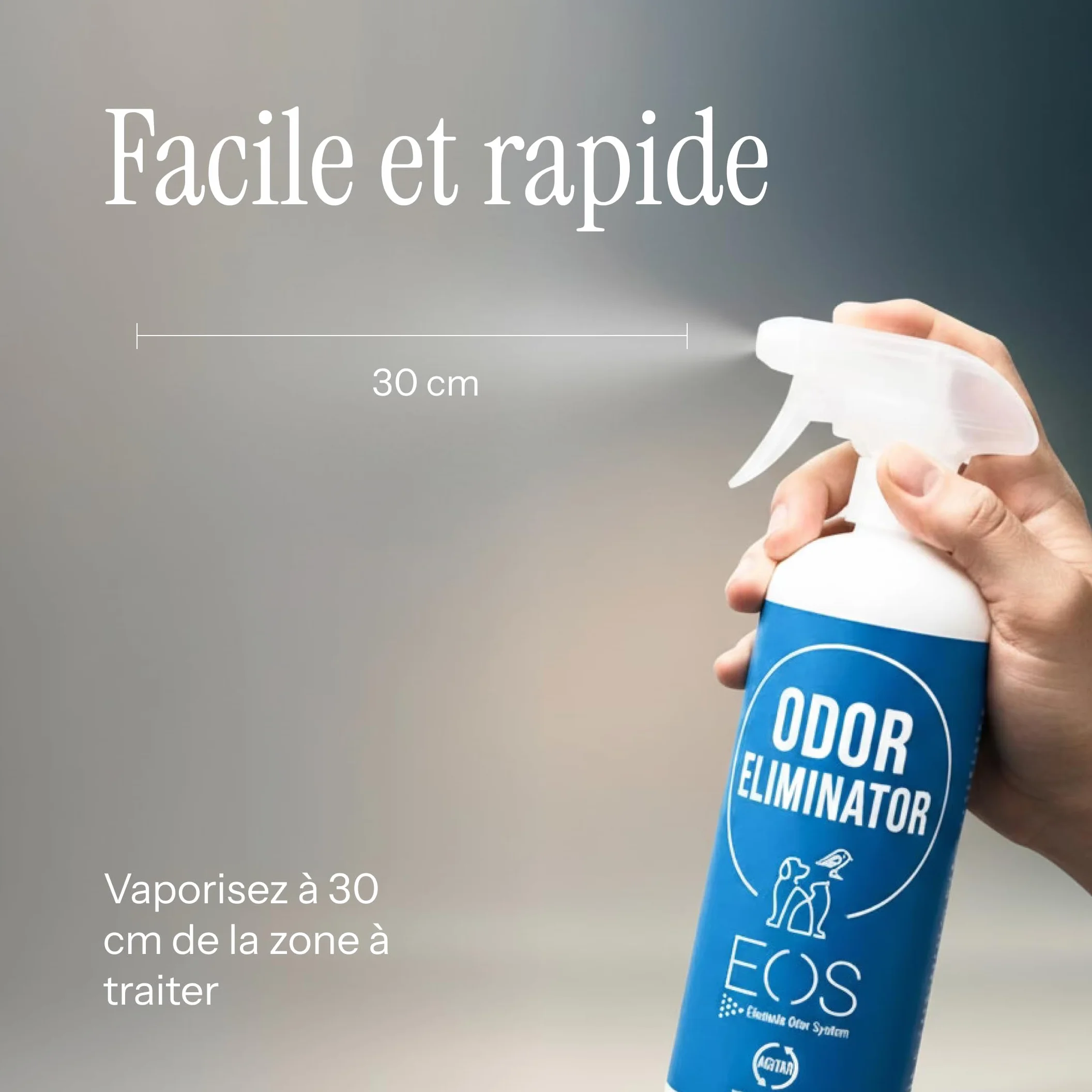 EOS Nettoyeur d'urine enzymatique 1 litre élimine les odeurs d'animaux