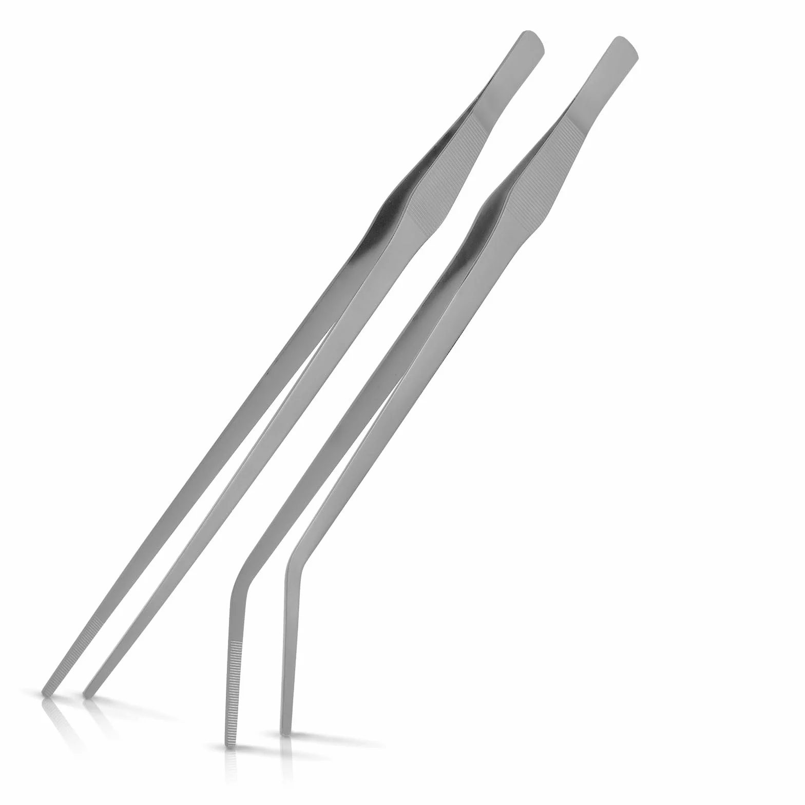 Pince Aquarium Longue 38 cm Acier Inoxydable INOX Brucelles Courbes Droites Aquascaping Kit