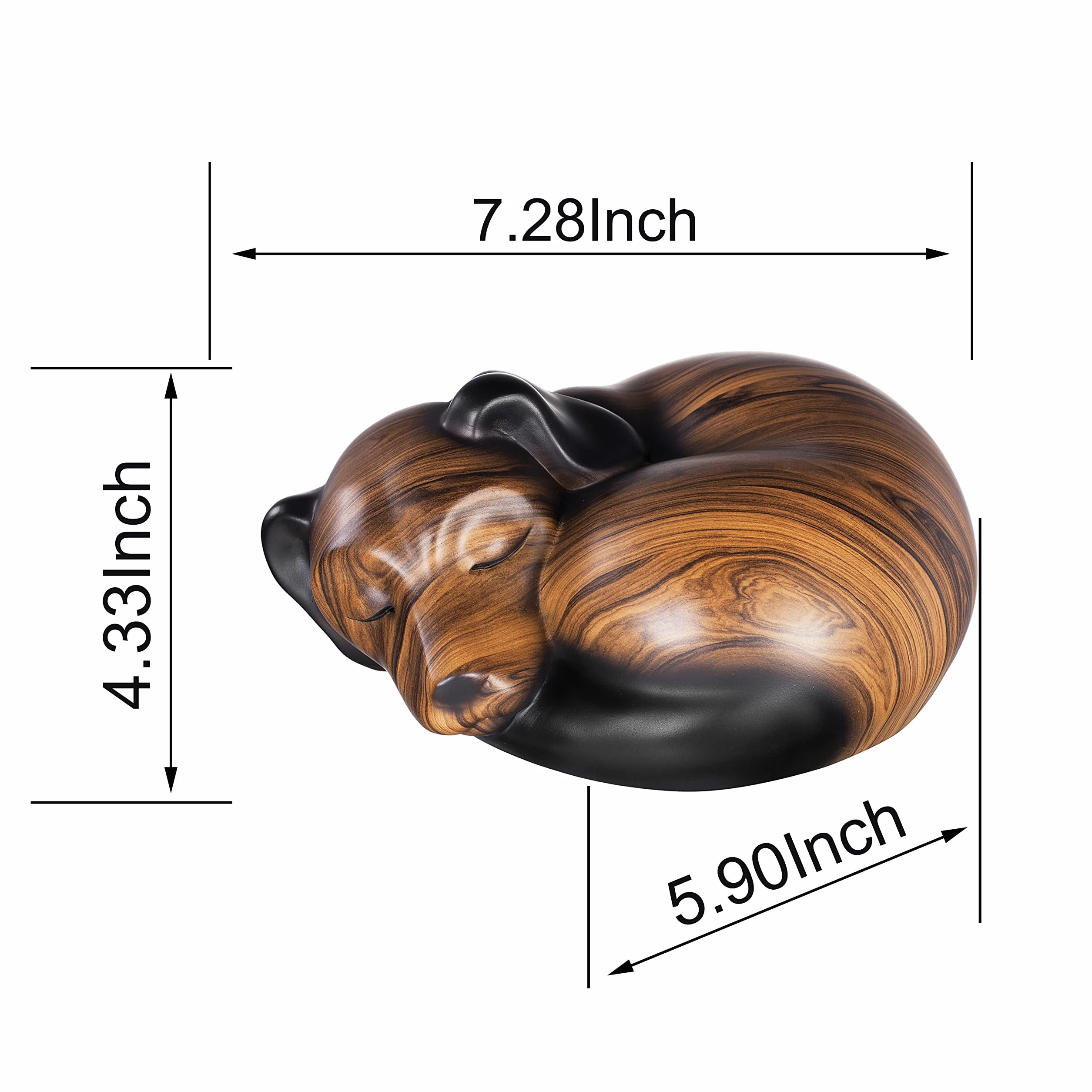Urne de Crémation pour Animal de Compagnie, Résine, Chien, Petit Animal
