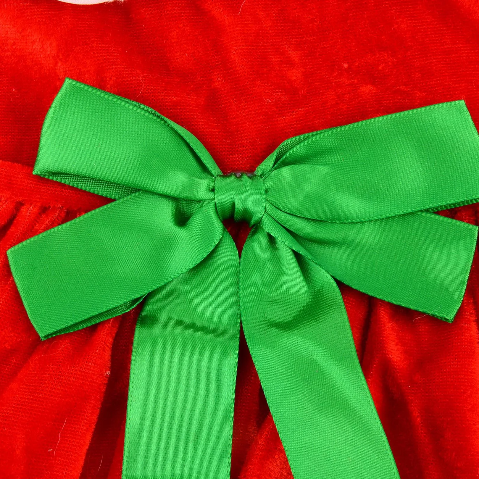 Robe de Noël en Velours pour Petit Chien avec Nœud Papillon Jupe Chiot Tenue d'Hiver Costume Chihuahua Yorkshire