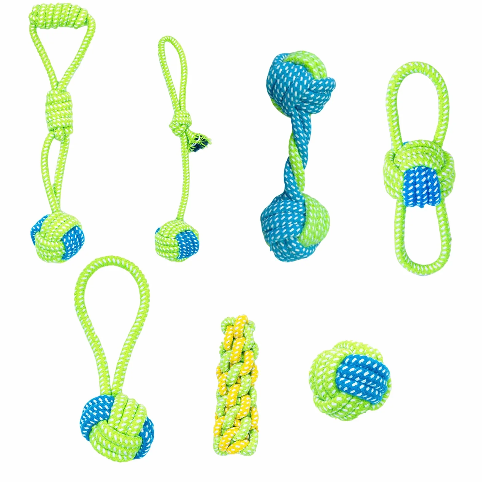 Jouet Chien Corde Interactif Indestructible Coton 26cm pour Chiens Jeux de Traction