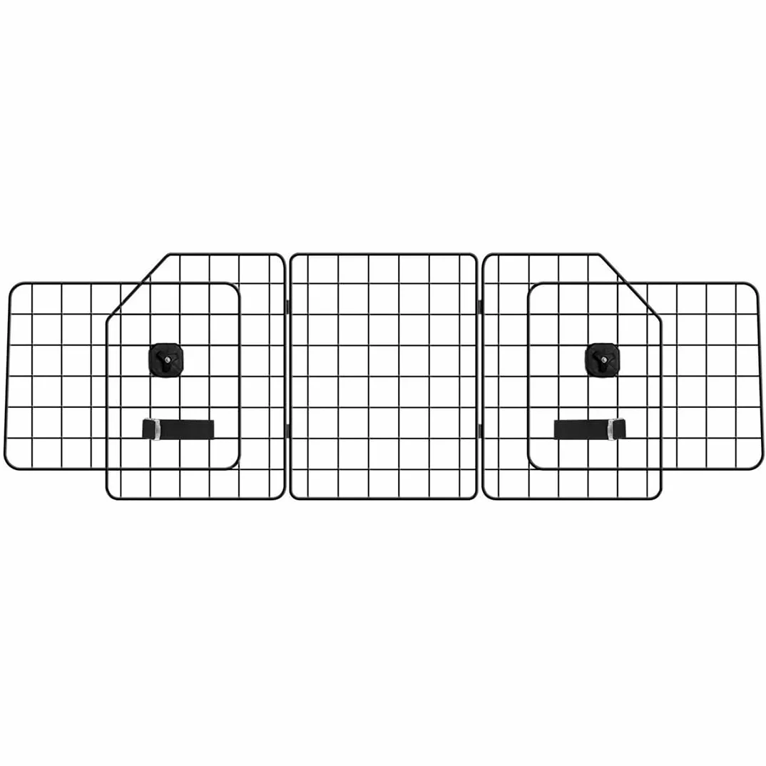 Barrière de Voiture pour Chien Pliable, Ajustable et Universelle, Grille de Protection en Métal pour Voiture, Accessoire de Sécurité pour Le Voyage des Animaux de Compagnie.