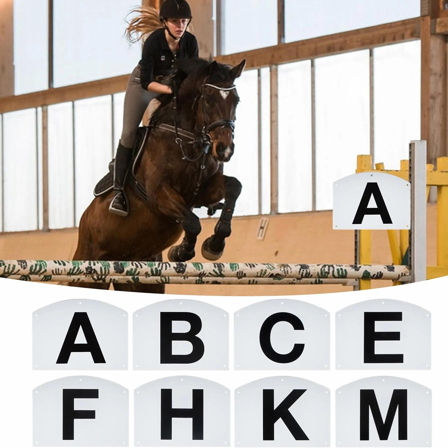 Dressage Markers 8 Pieces Sturdy Letter Marks Complete Set