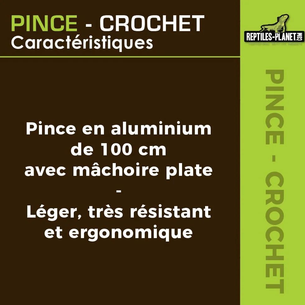 Reptiles Planet Pince Crochet Protect pour Reptiles 100 cm