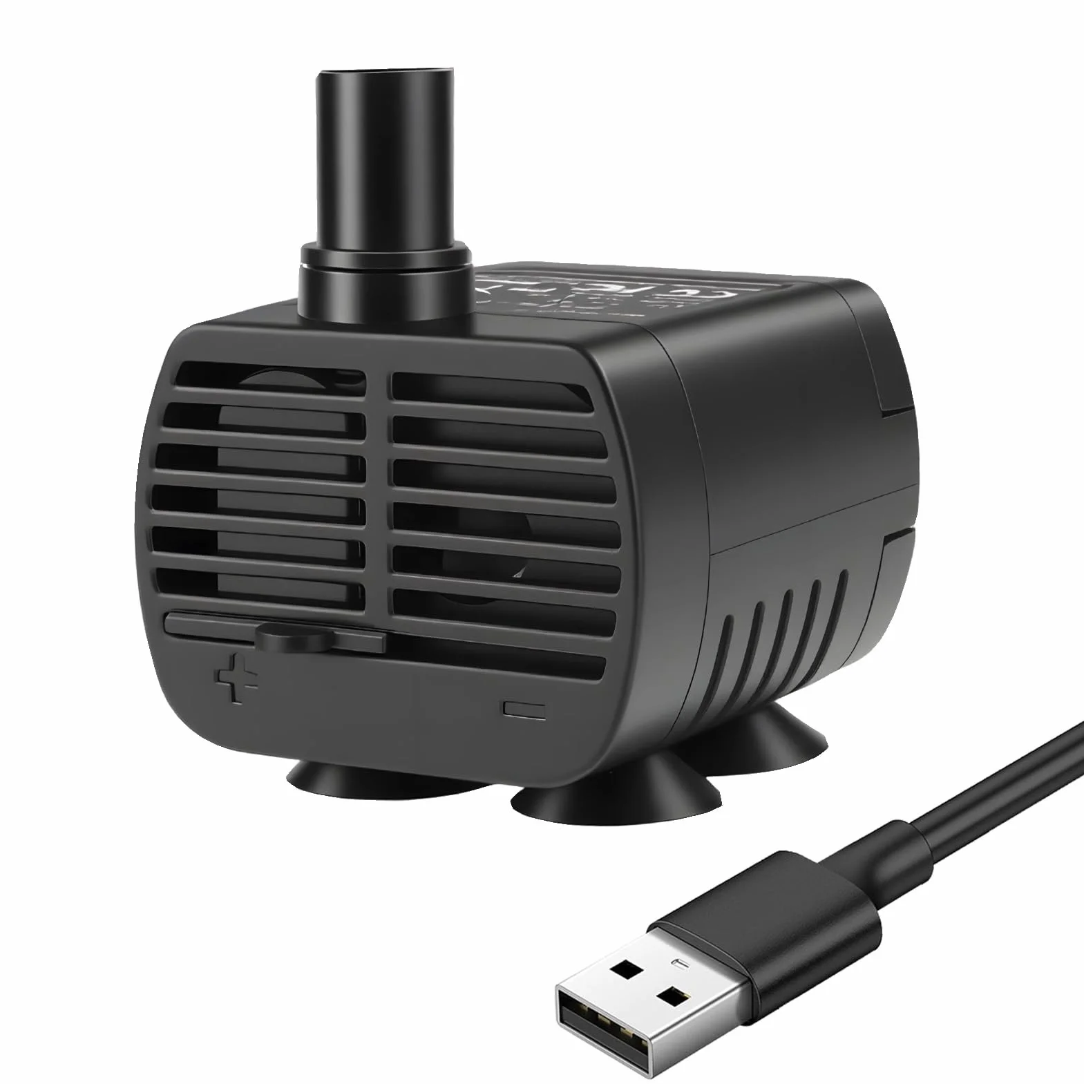 Mini Pompe à Eau Silencieuse USB 200 L/H 3 W Submersible pour Aquarium Fontaine Hydroponie