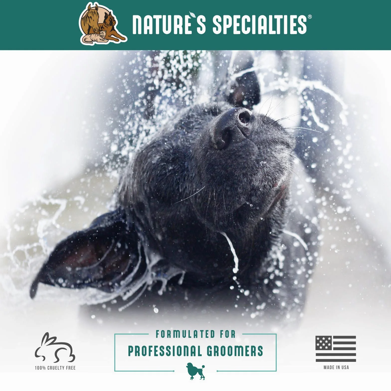 Nature's Specialties Spray démêlant pour chien Quicker Slicker prêt à l'emploi – Spray démêlant pour chien – Aide à rétablir l'humidité, 3,8 l