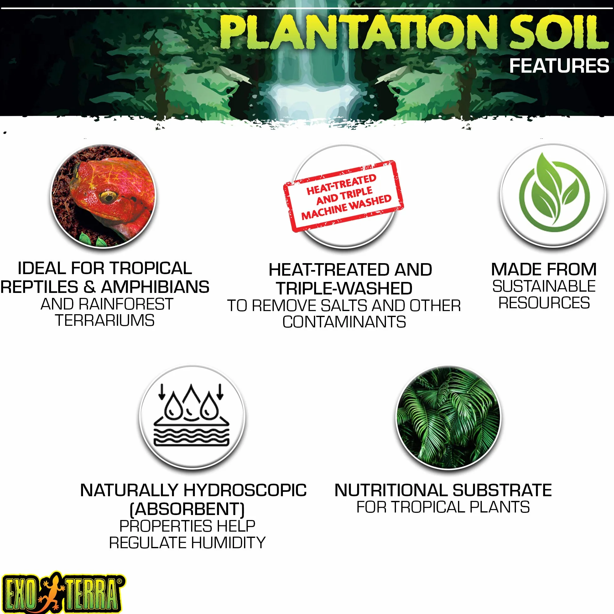 RC Hagen Exo PT2771 Plantation Terra 8 pintes 3 Pack