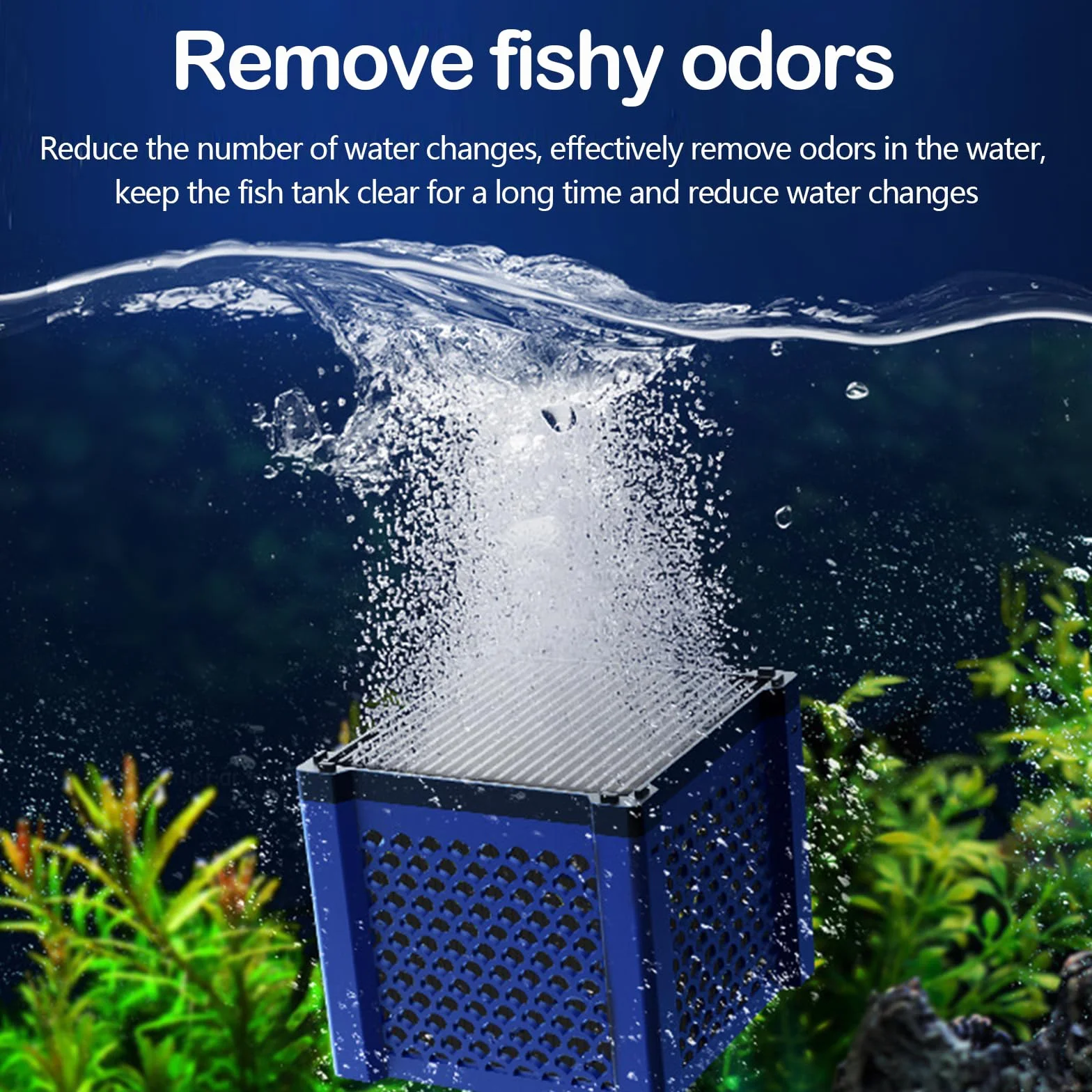 Lot de 2 Cubes Purificateurs d'eau pour Abreuvoir à Chevaux, Filtre à Charbon Actif
