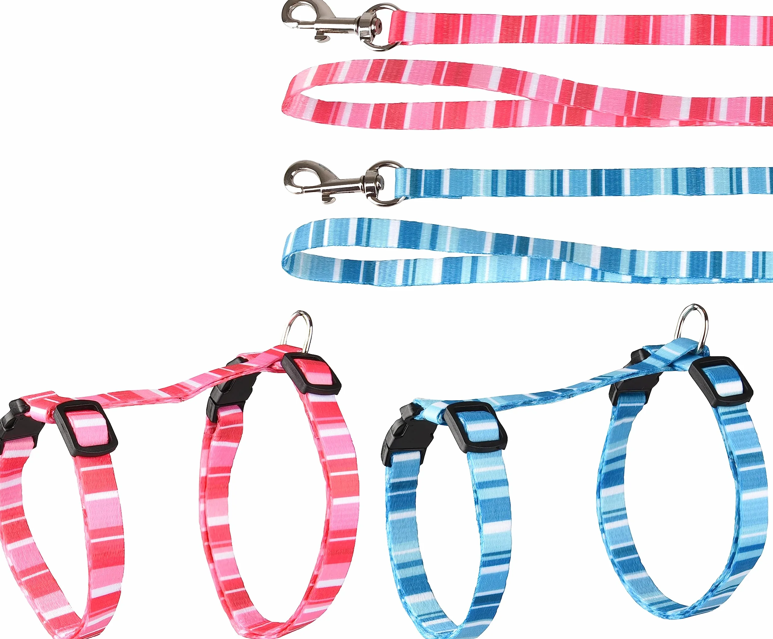 Flamingo Harnais Chat Laisse Chaton réglable 2 Couleurs Alfry Taille Unique 20-35cm Gilet réfléchissant Respirant