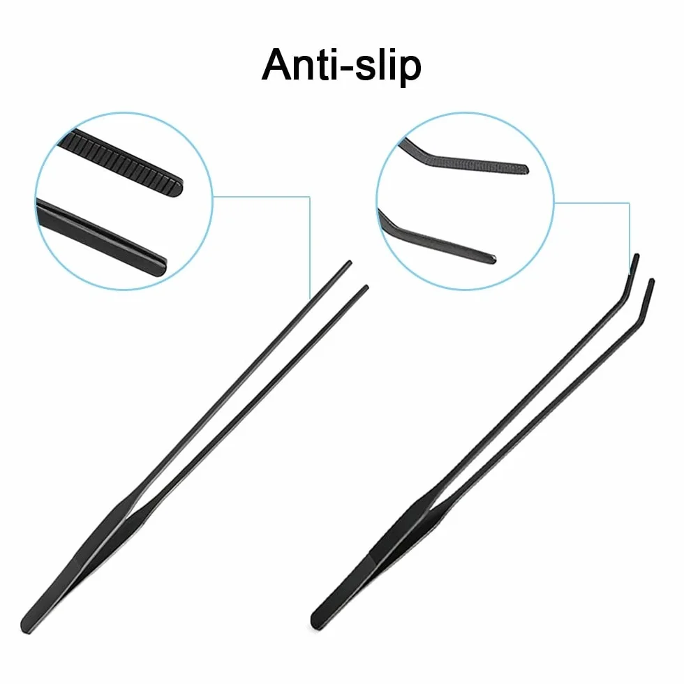 Kit d'outils pour Aquarium en Acier Inoxydable, Pince, Ciseaux, Spatule pour Plantes Aquatiques