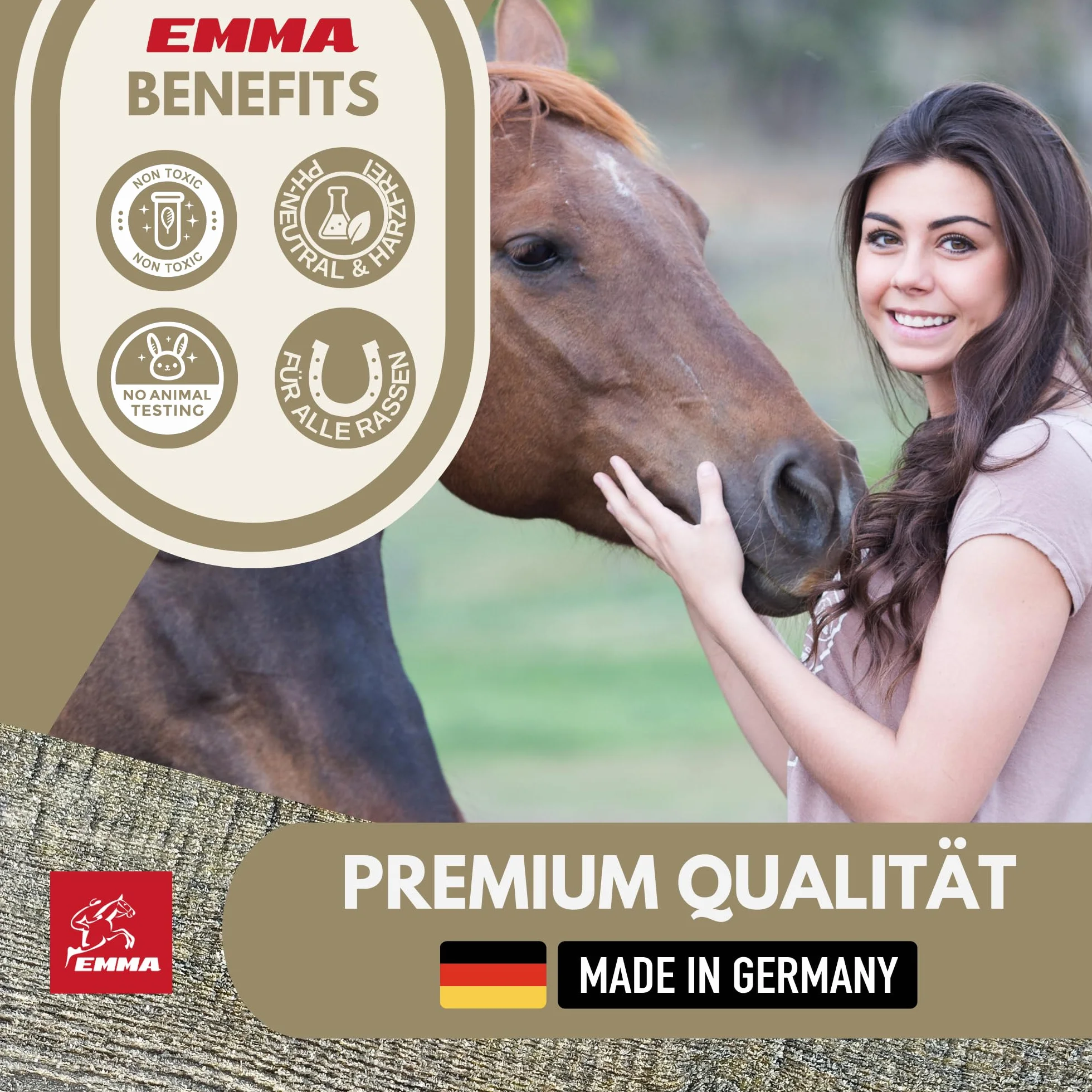 Levure de bière Cheval Gastro Liquide probiotiques pour Chevaux Pelage Peau Flore intestinale Digestion Vitamines Minéraux 1L