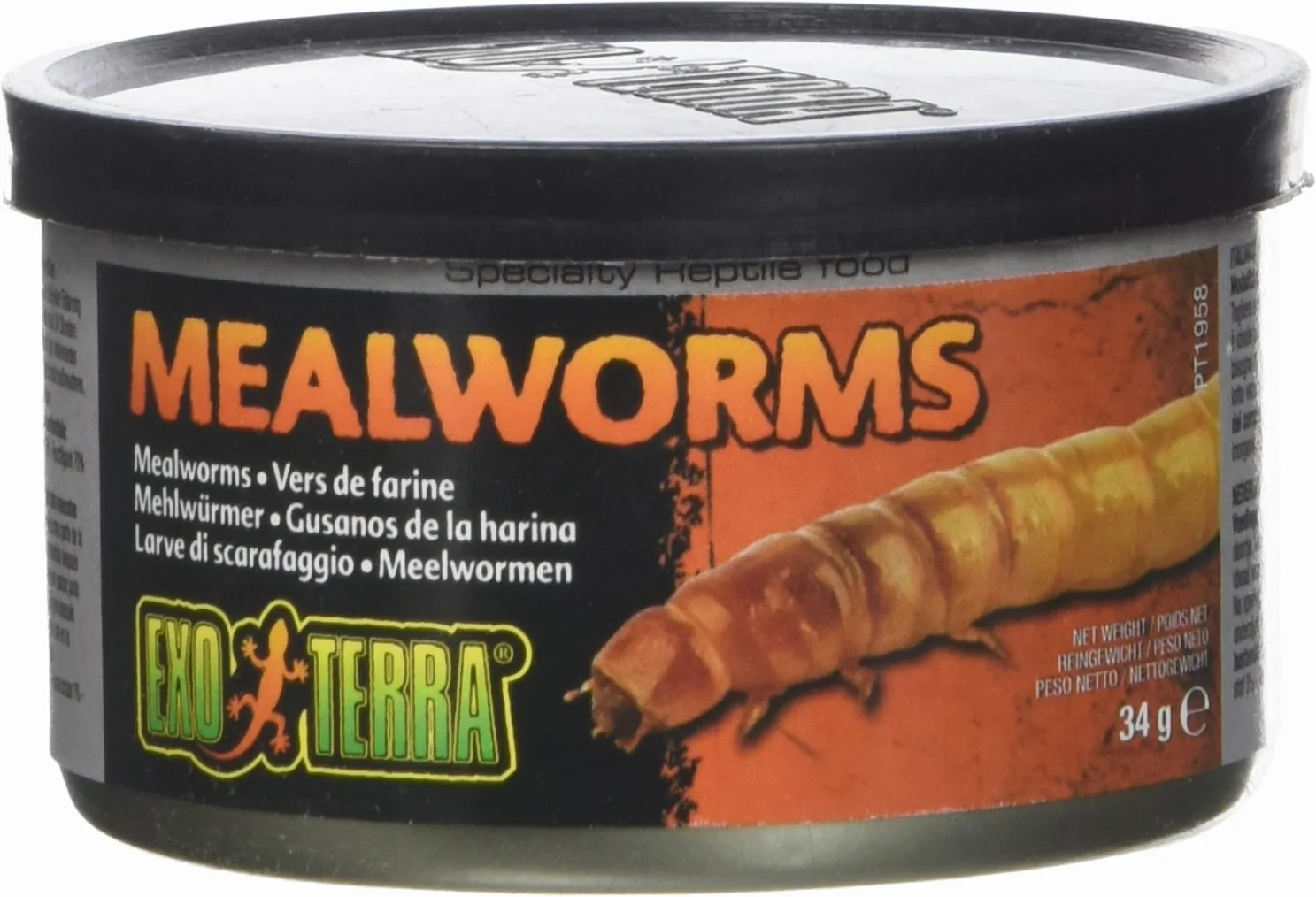 Exoterra Aliment Vers de Farine pour Reptiles et Amphibiens 34 g
