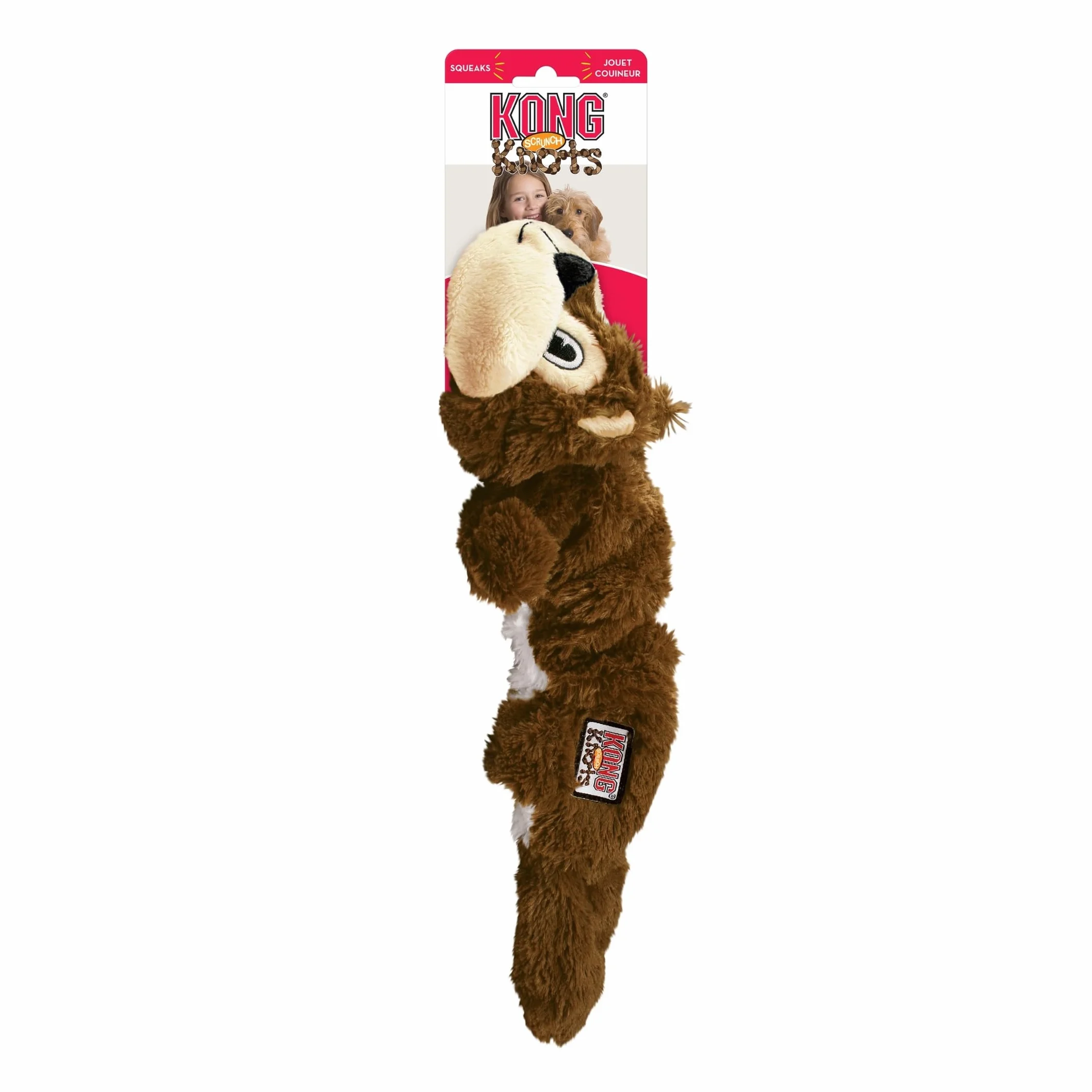 KONG Scrunch Knots Squirrel Corde Nouée Chien Moyen Grand