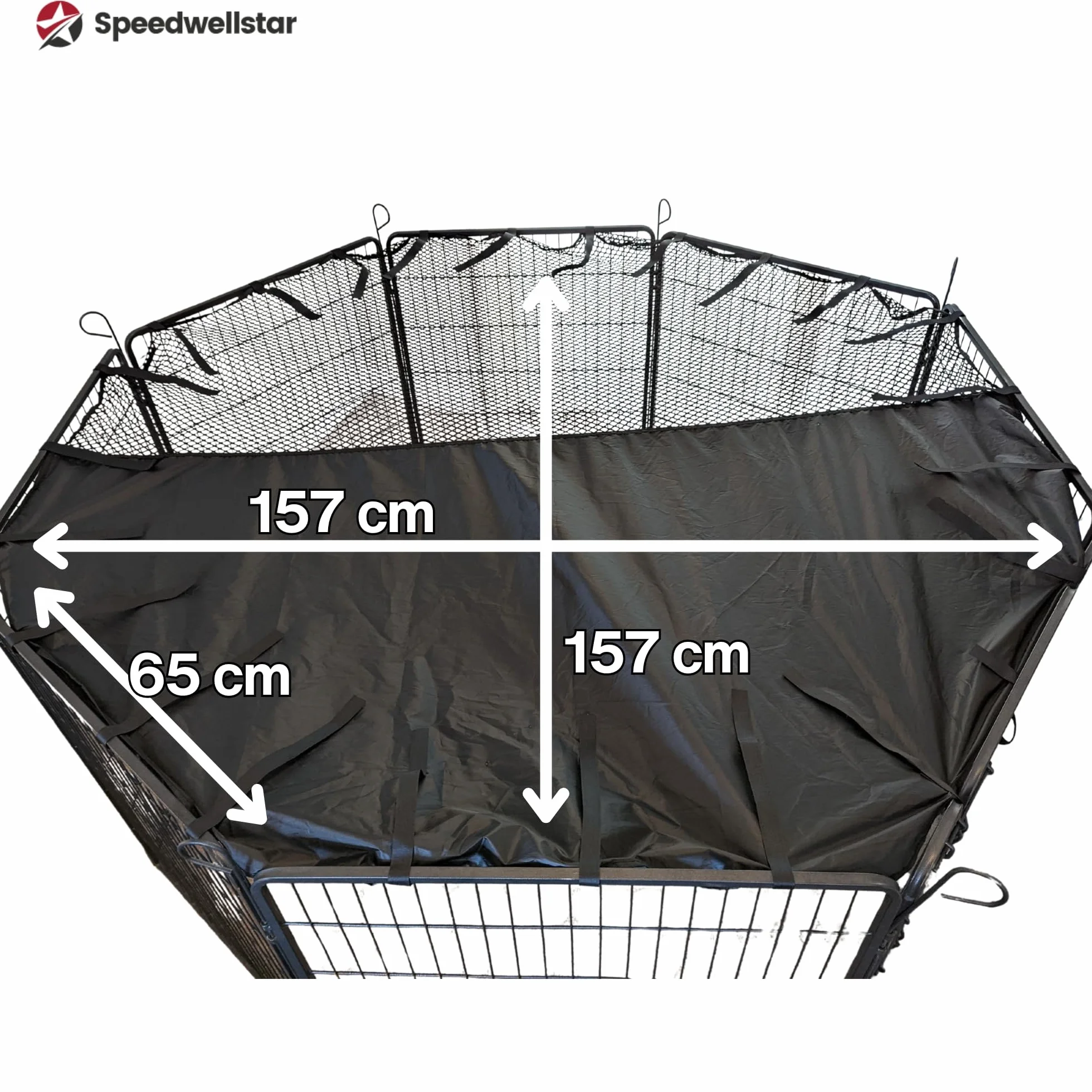 Speedwellstar Cage Chien Course Ombre Soleil Stylo Housse Animal de Compagnie