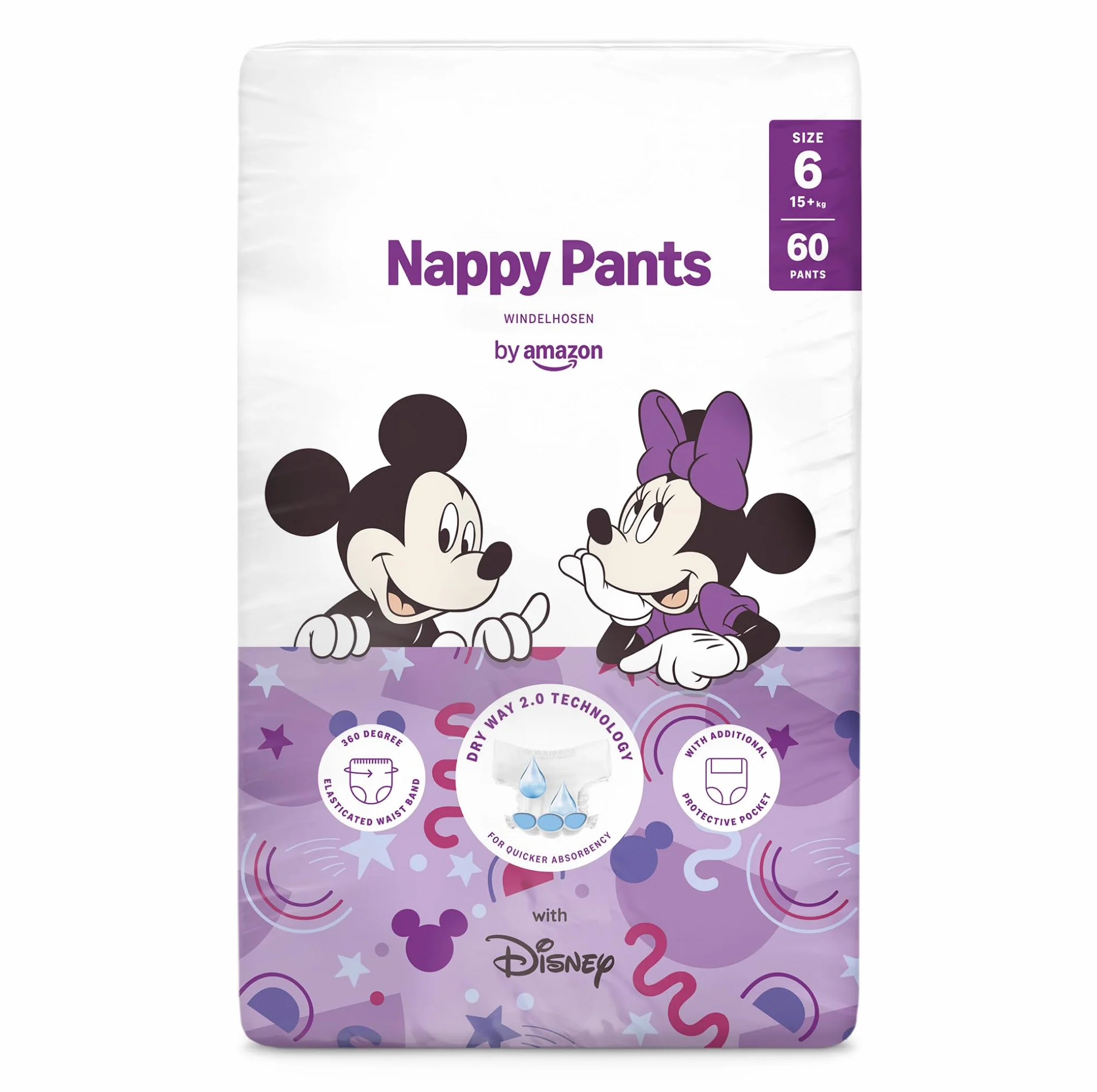 Disney Pañales de Aprendizaje Talla 6 60 Unidades Blancos