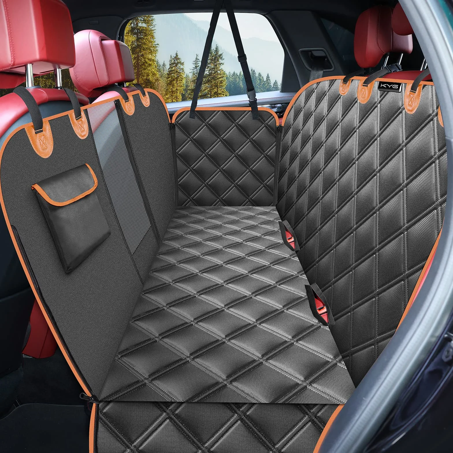Housse de Siège d'auto pour Chien Banquette Arrière Antidérapant Imperméable 135x148 cm Noir