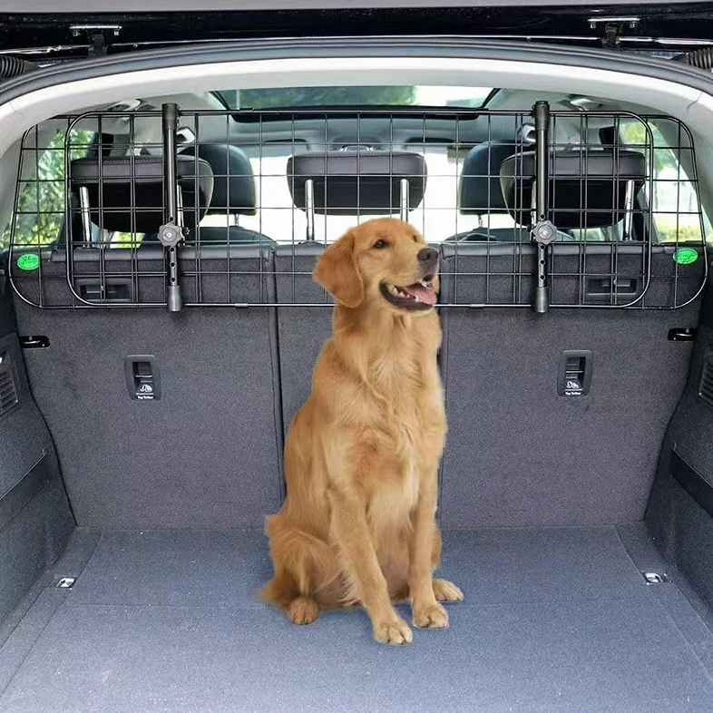 Barrière robuste en maille pour animaux de compagnie pour zone de chargement – Protection universelle pour chiens dans le véhicule – Accessoire de voyage durable pour la sécurité des animaux de