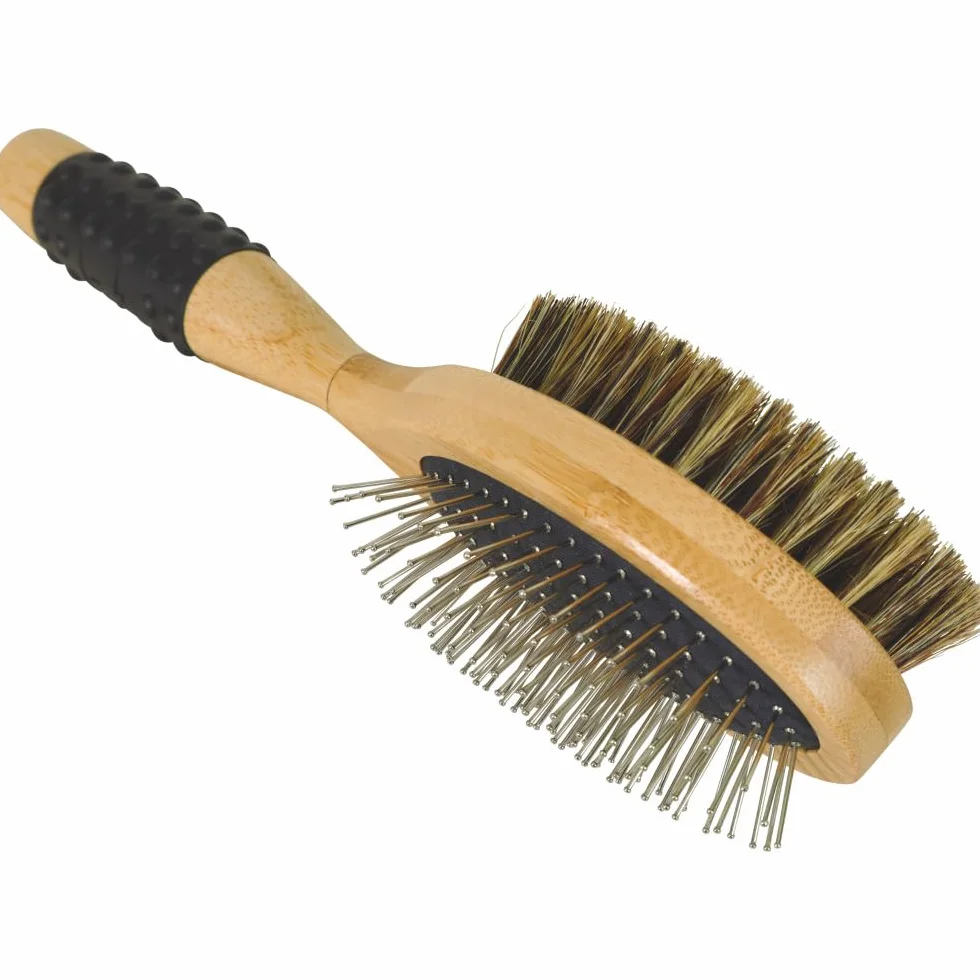 Zolux Brosse Double 24.5 cm pour Chien à Poils Longs
