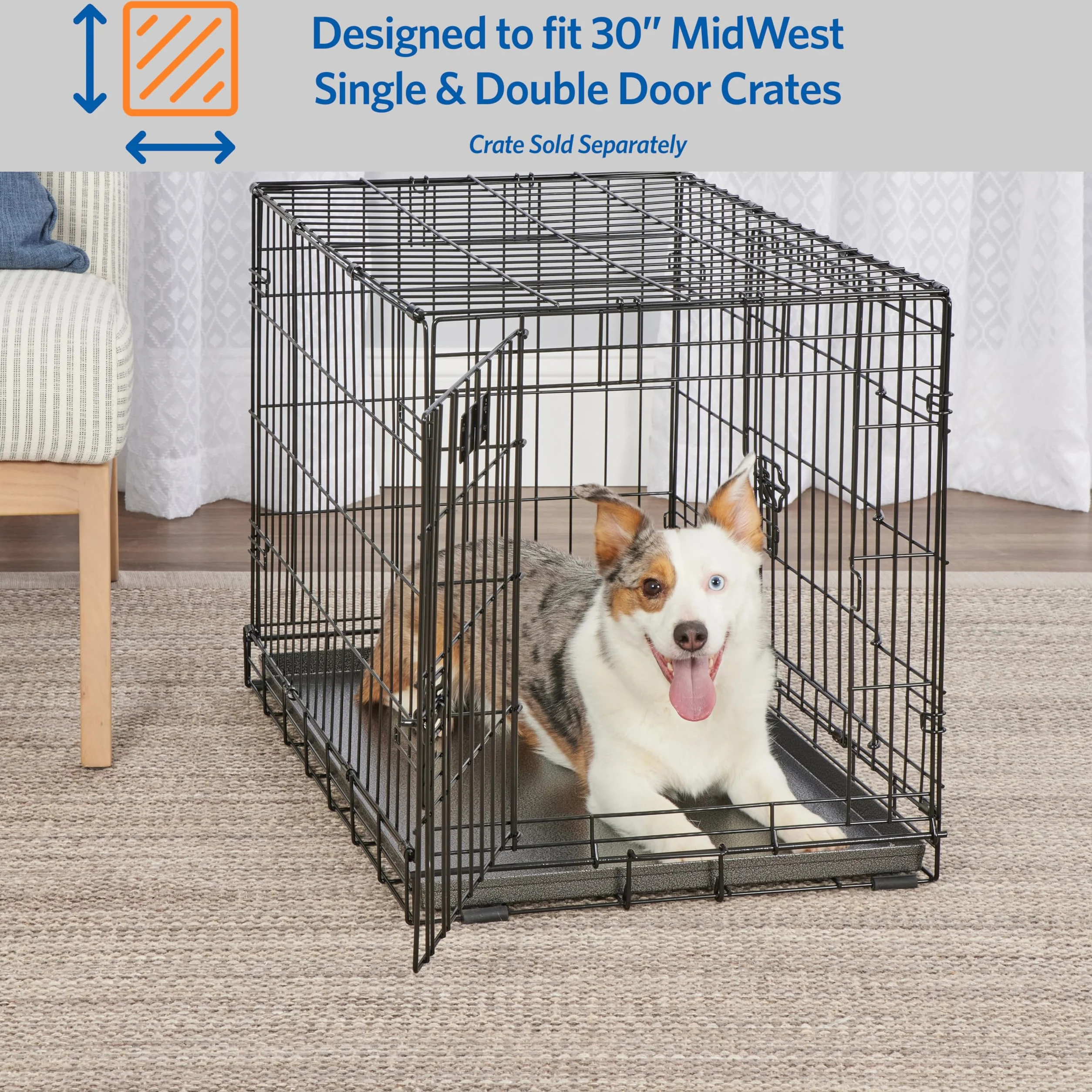 Midwest Homes for Pets Plateau de Rechange en métal pour Cage de Chien 76,2 cm