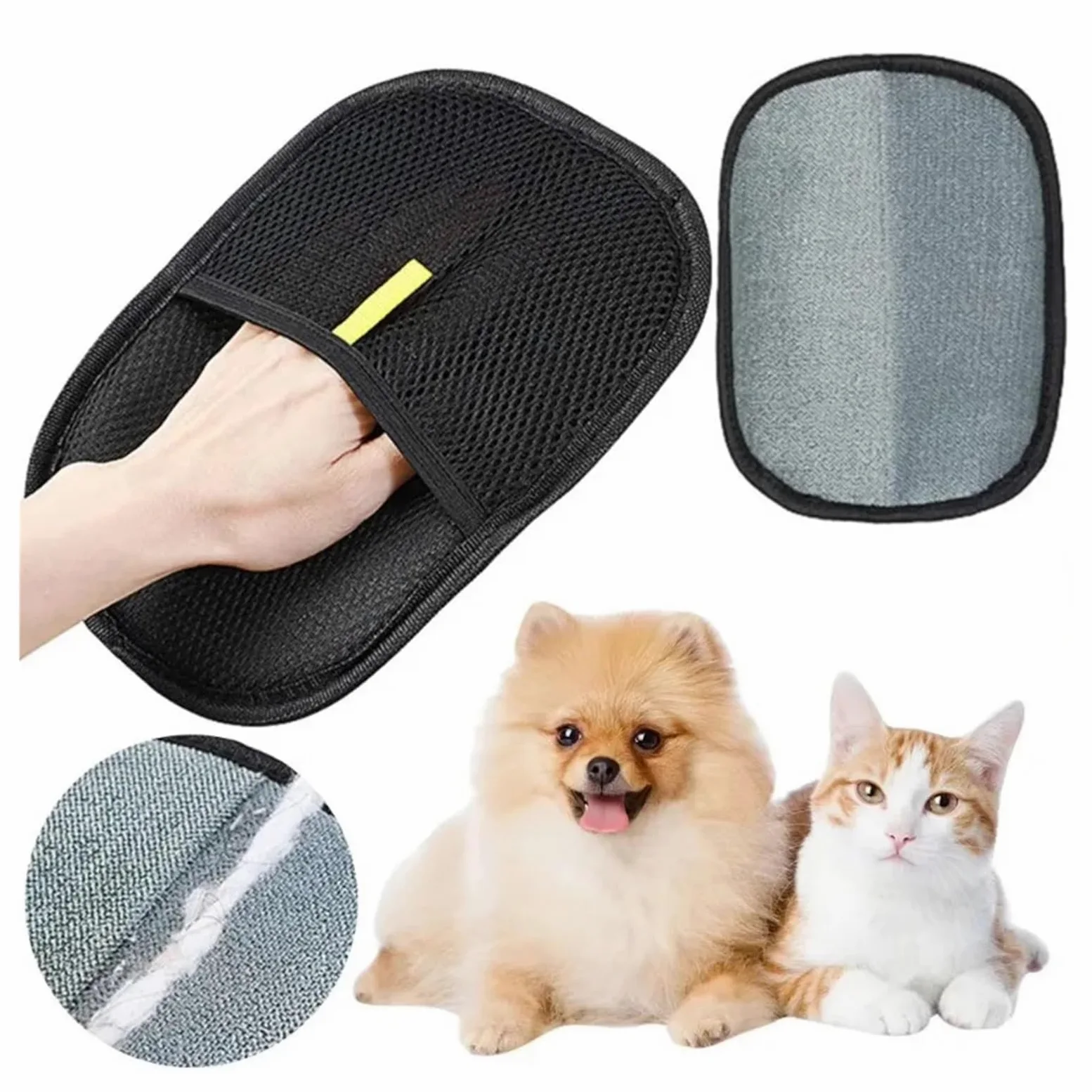 Gant De Toilettage pour Animaux, Brosse Éliminatrice De Poils, pour Chien, Chat, Lapin, Longs Et Courts Poils Bouclés | Ramassage efficace des cheveux. Toucher doux for la peau(1pcs)