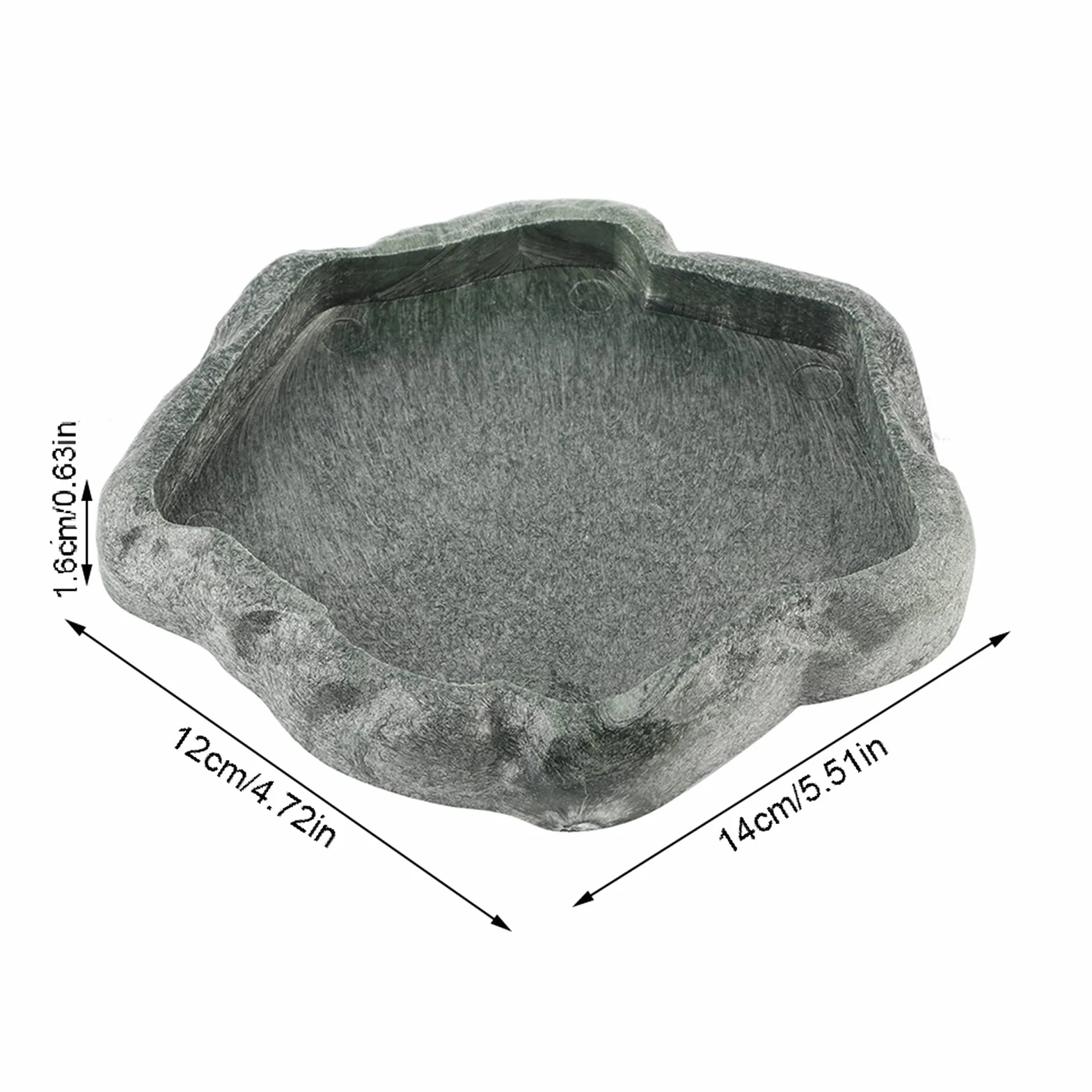 Tbest Bol d'eau de Bain pour Tortue Terrestre en Résine
