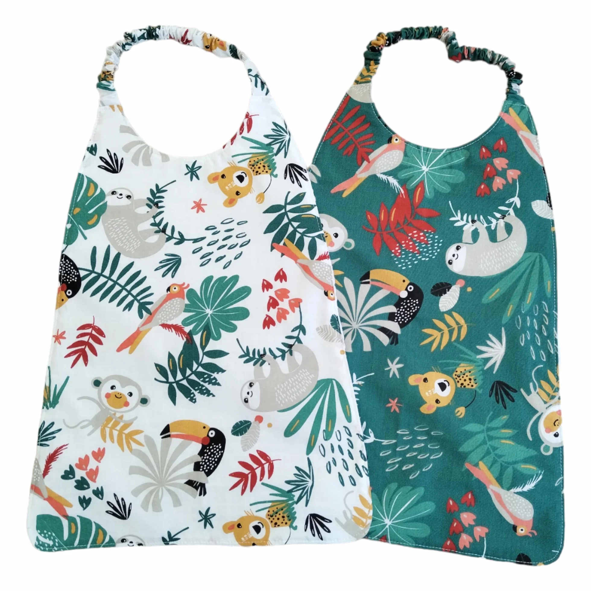 Serviettes de cantine avec élastique pour enfant 35x30 cm Lot de 2