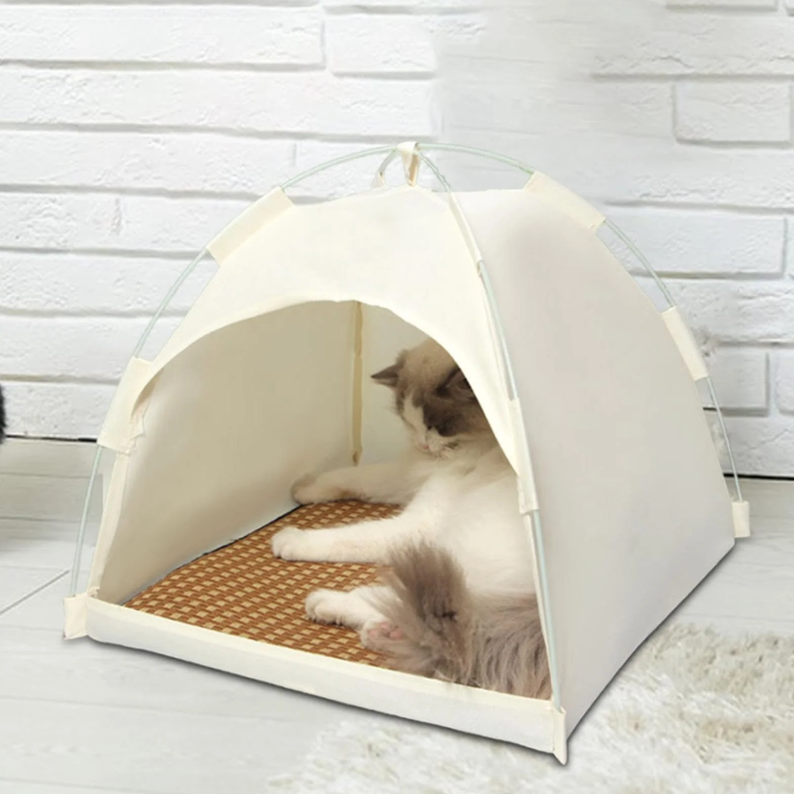 Tente pour chat extérieur pop multifonction respirante été chatons chiots lapins