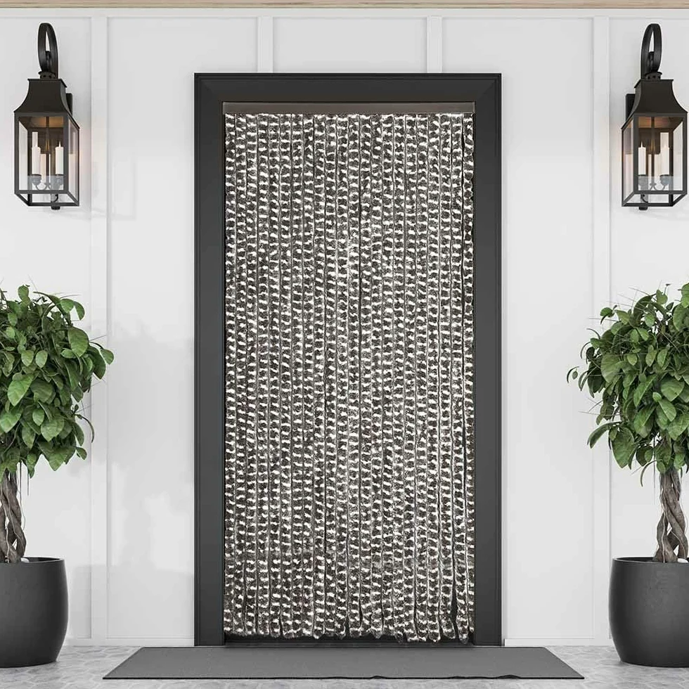 Rideau de porte chenille anti mouche