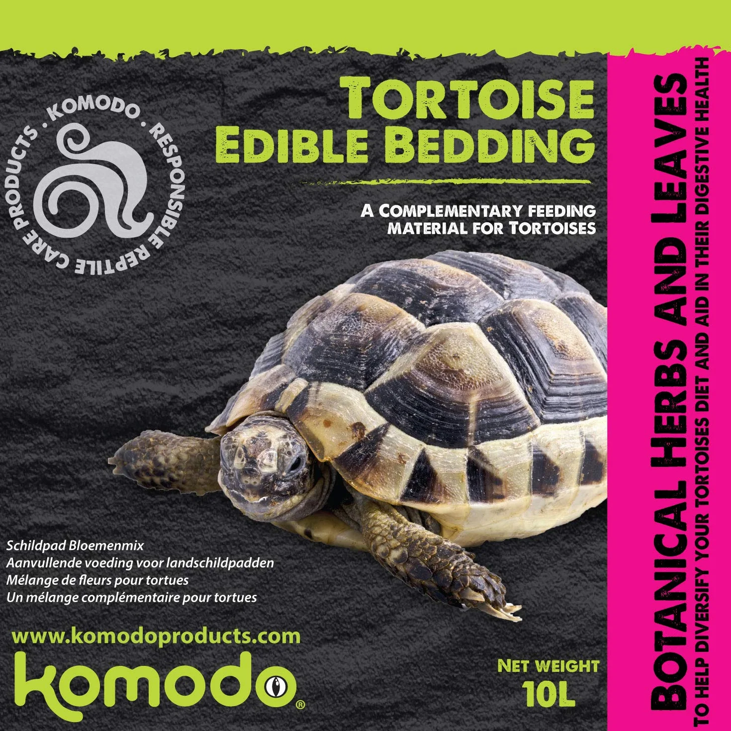 Komodo Literie Comestible Tortue 10L