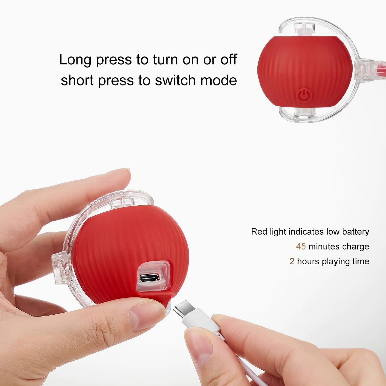 Balle interactive pour chat, rechargeable et automatique, avec queue, jouet à déplacement rapide pour chaton d'intérieur ennuyé chiot