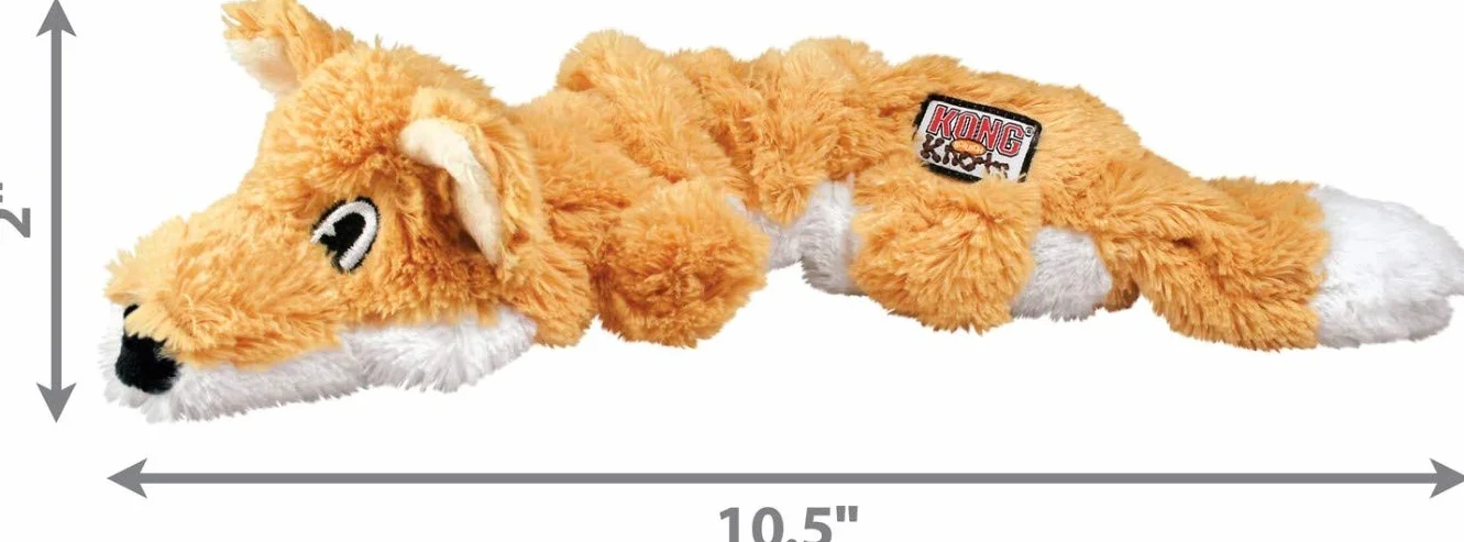 KONG Scrunch Knots Fox Zabawka dla Psa Mały/Średni