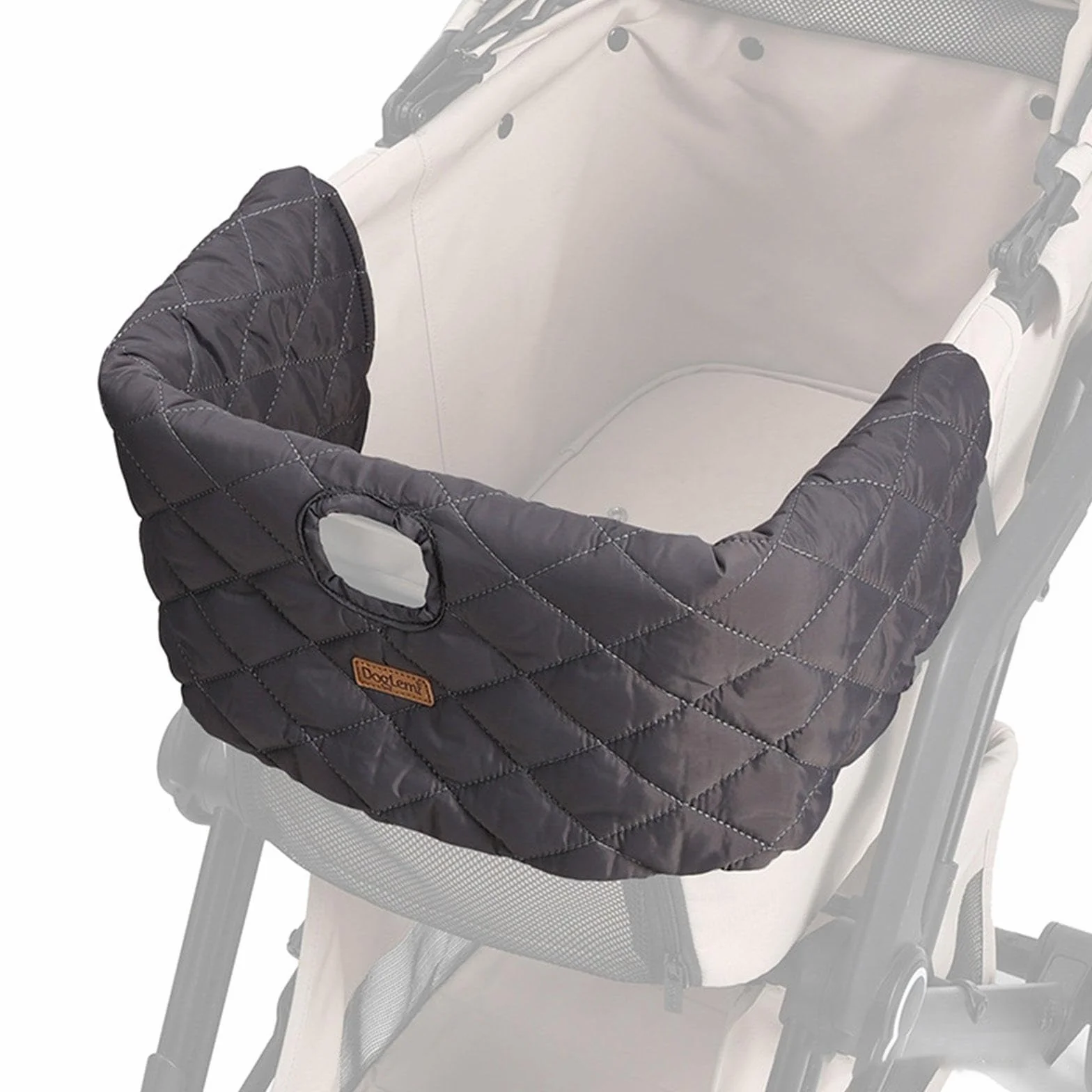 Housse Bordure Poussette Animaux Accessoire Pare-Chocs Lavable Installation Rapide Protection Contre L'Humidité Adapté Aux Sorties Plein Air Animaux F, Gris