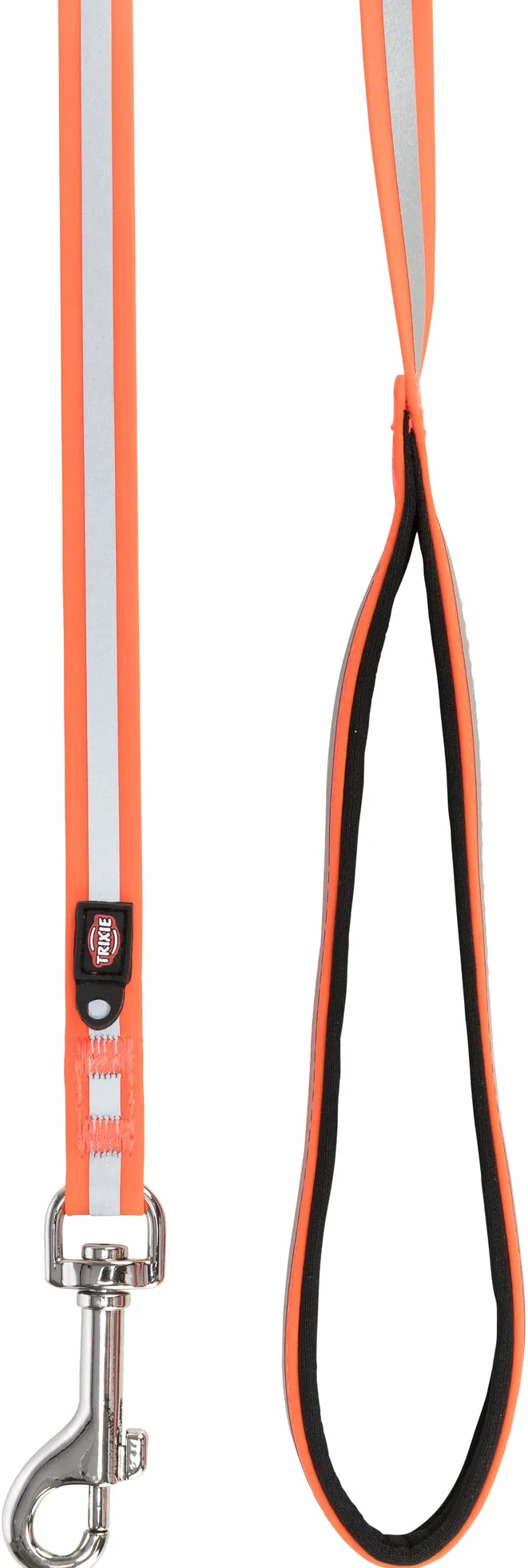 TRIXIE Longe réfléchissante 10 m 17 mm Orange pour chiens M–XL