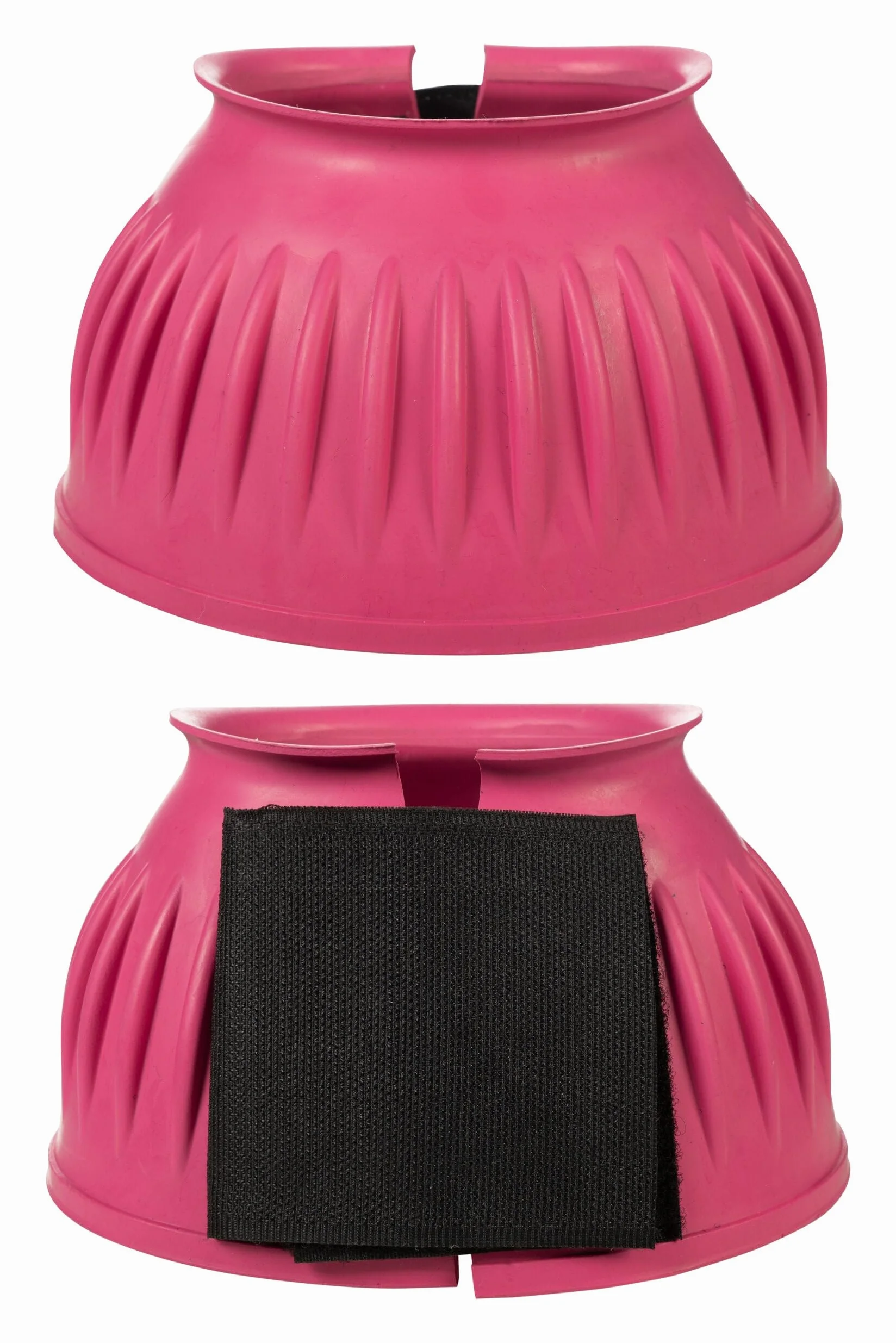 Cloches en caoutchouc HKM avec fermeture à scratch, 1 paire Rose L