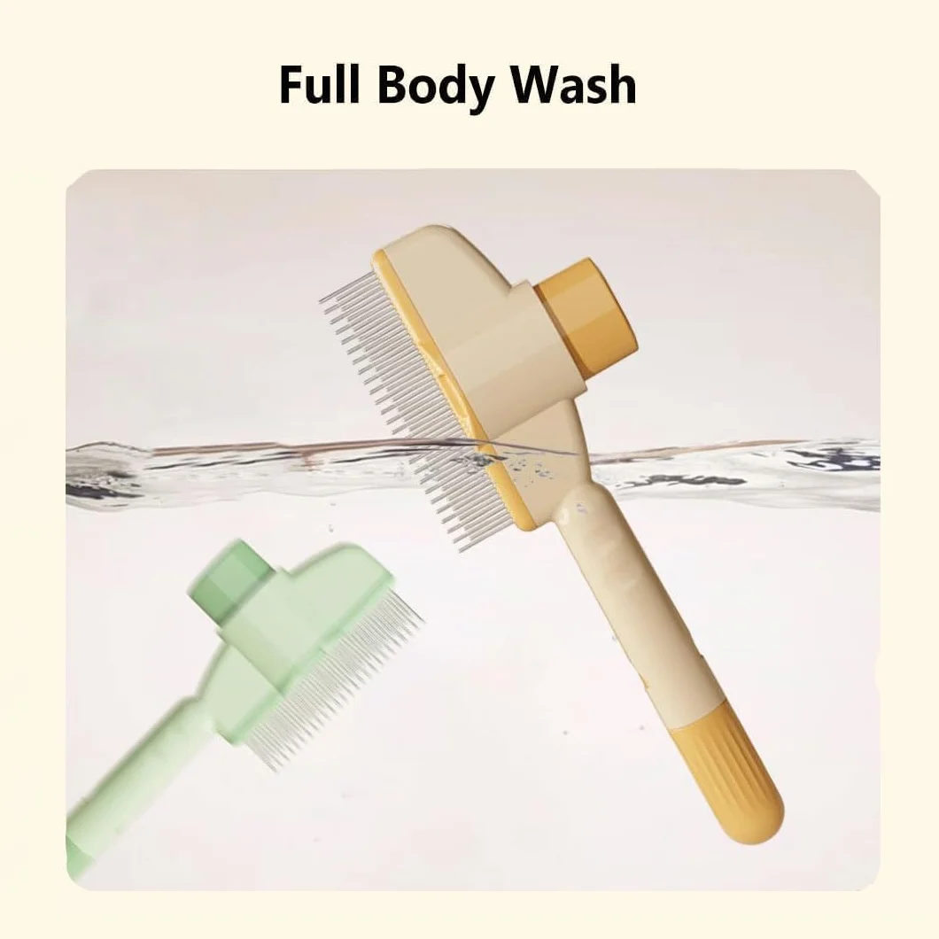 Brosse Chat Poil Long Peigne Toilettage Autonettoyant avec Bouton D'Épilation pour Chat et Chien 2 Pièces