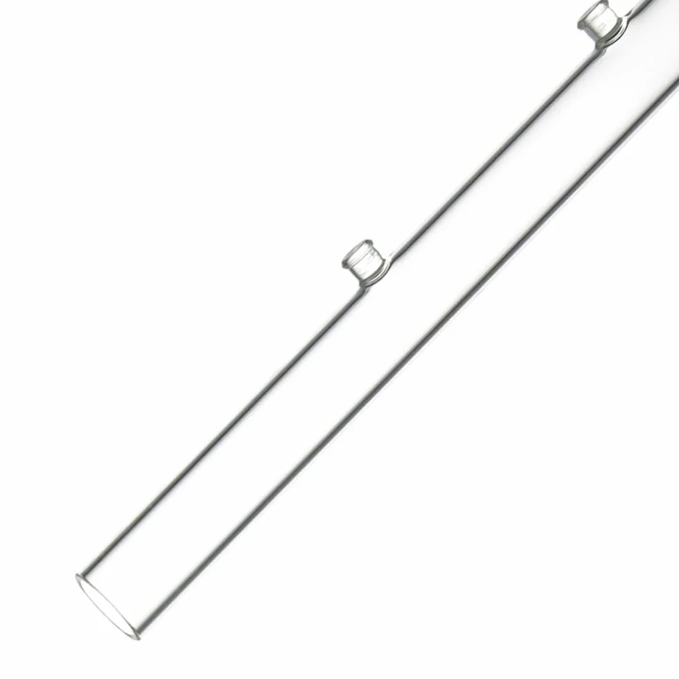 LINLAN Mangeoire à crevettes en verre 25 cm, tube d'alimentation, bol carré, ventouses