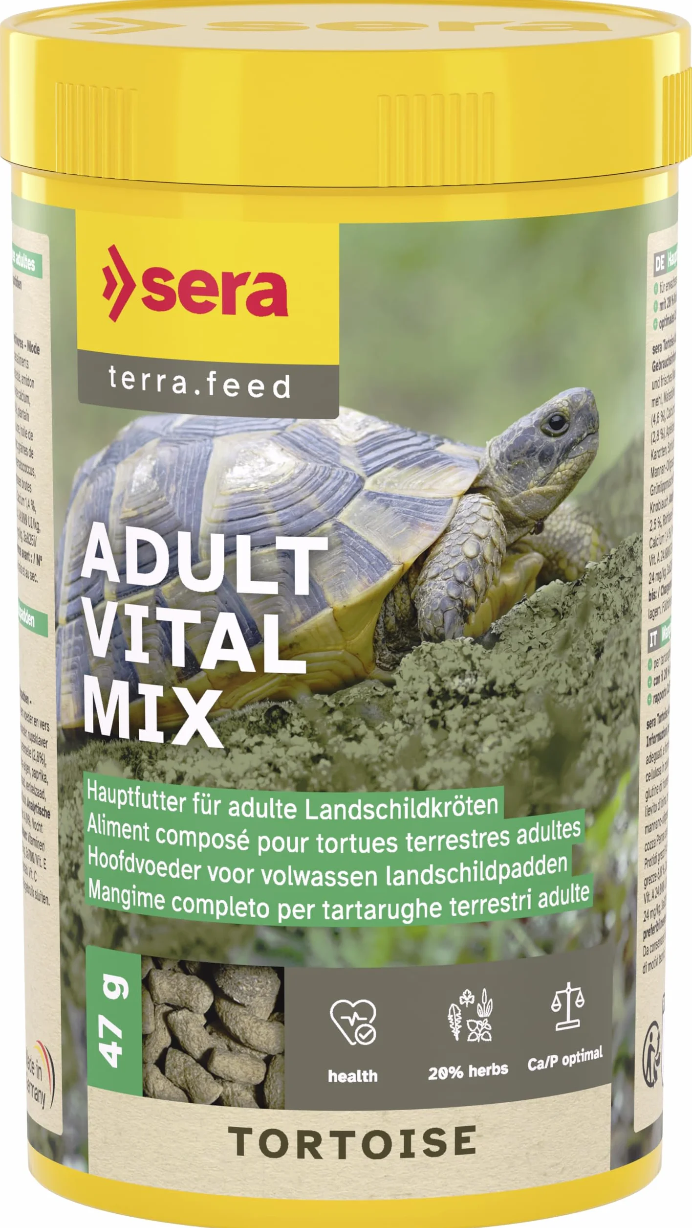 Sera Tortoise Adult Vital Mix 250 ml Aliment Complet Tortues