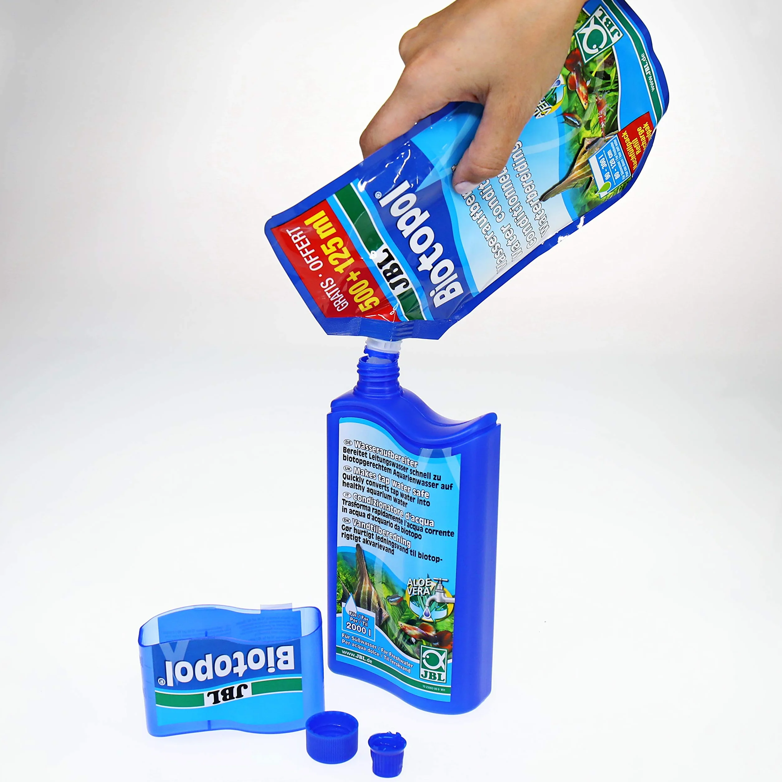 JBL Biotopol Recharge Traitement de l'eau pour Aquariophilie 500+125 ML