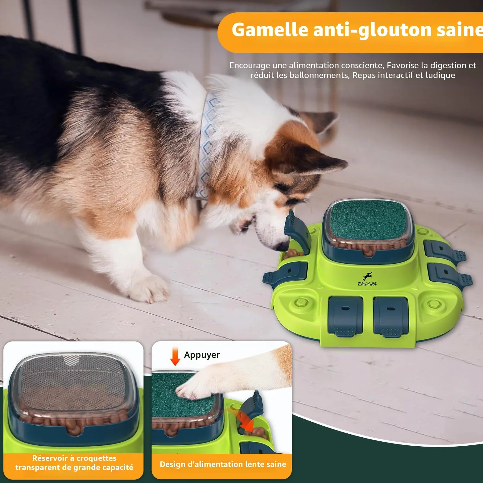 Lime à ongles pour chien, jouet 3 en 1 pour chien puzzle à 2 niveaux, gamelles pour chien à alimentation lente et lime à ongles, lime à ongles pour chiens, planche à griffes pour chien, lime