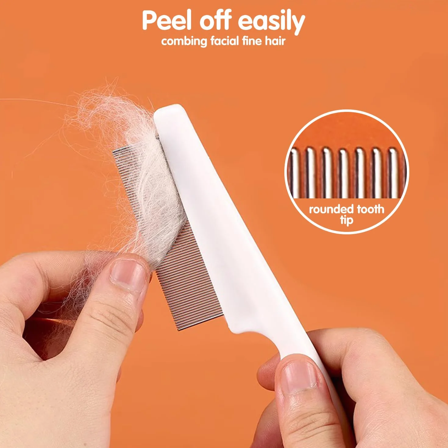 Brosse Anti-puces Autonettoyante pour Chats et Animaux de Compagnie