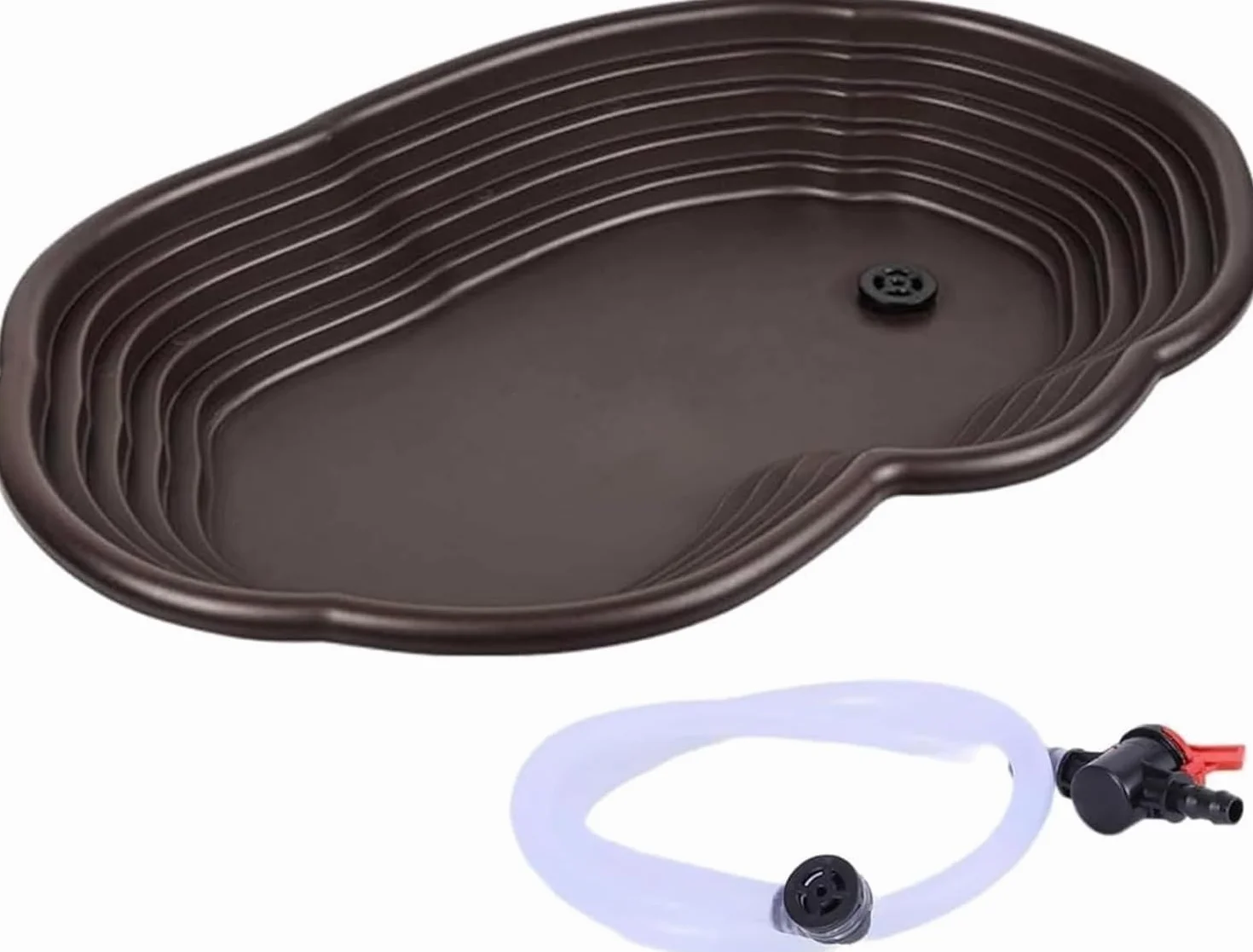 Plat d'eau Tortue avec Rampe et Plate-Forme pour Reptiles - Alimentation Intégrée